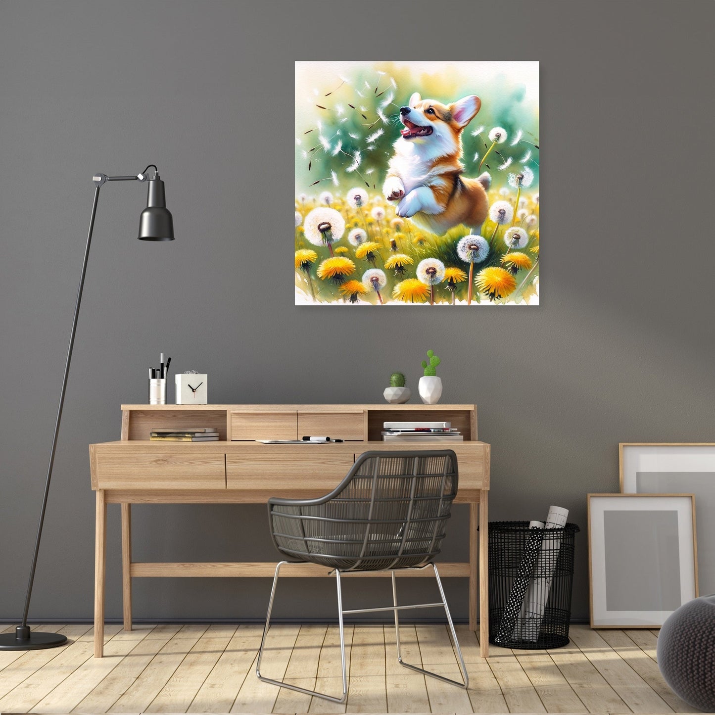 Corgi Whimsy Canvas