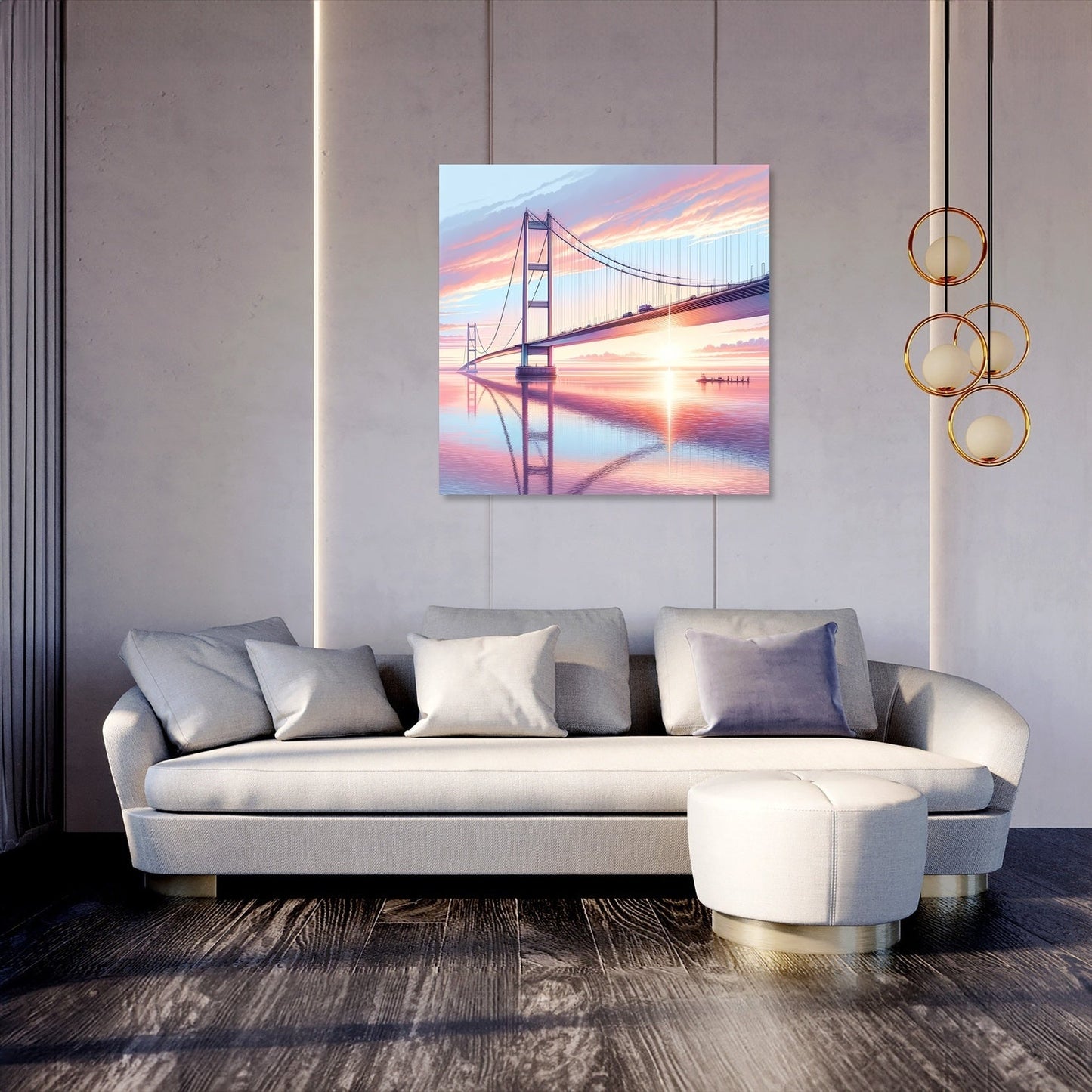 Sunrise at Humber Bridge Canvas