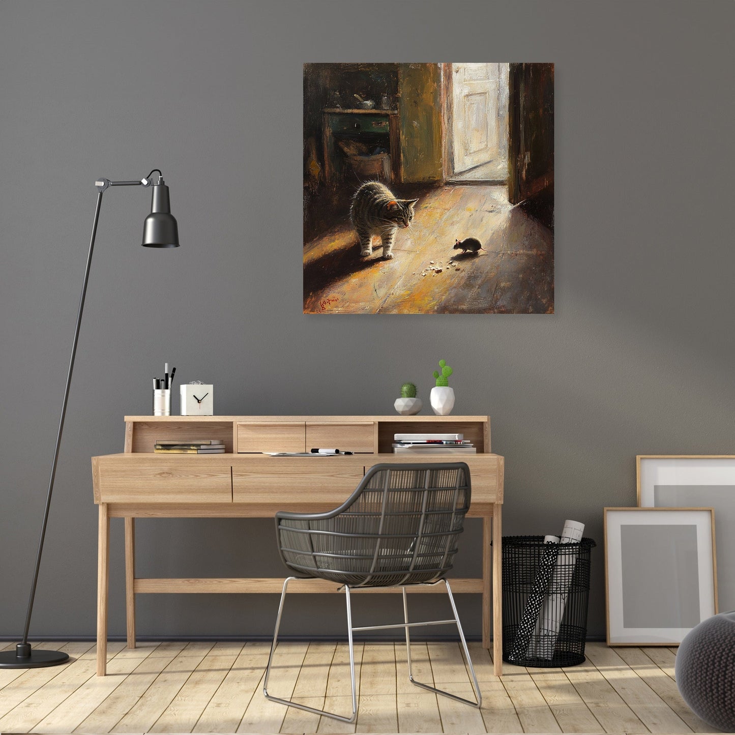 Cat's Hunt Canvas