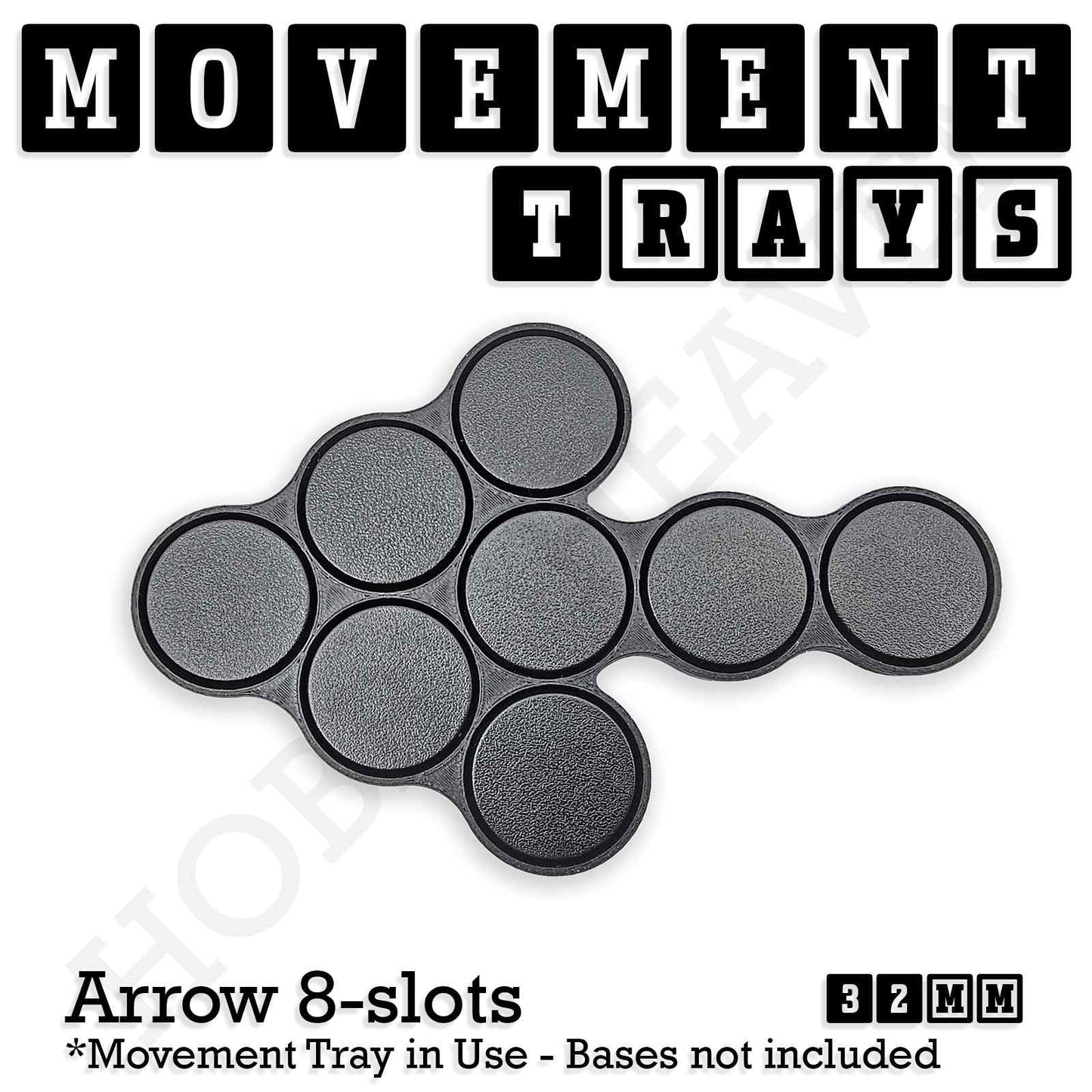 32mm Movement Trays for Tabletop Games | Compatible with Popular Miniatures | Full Range
