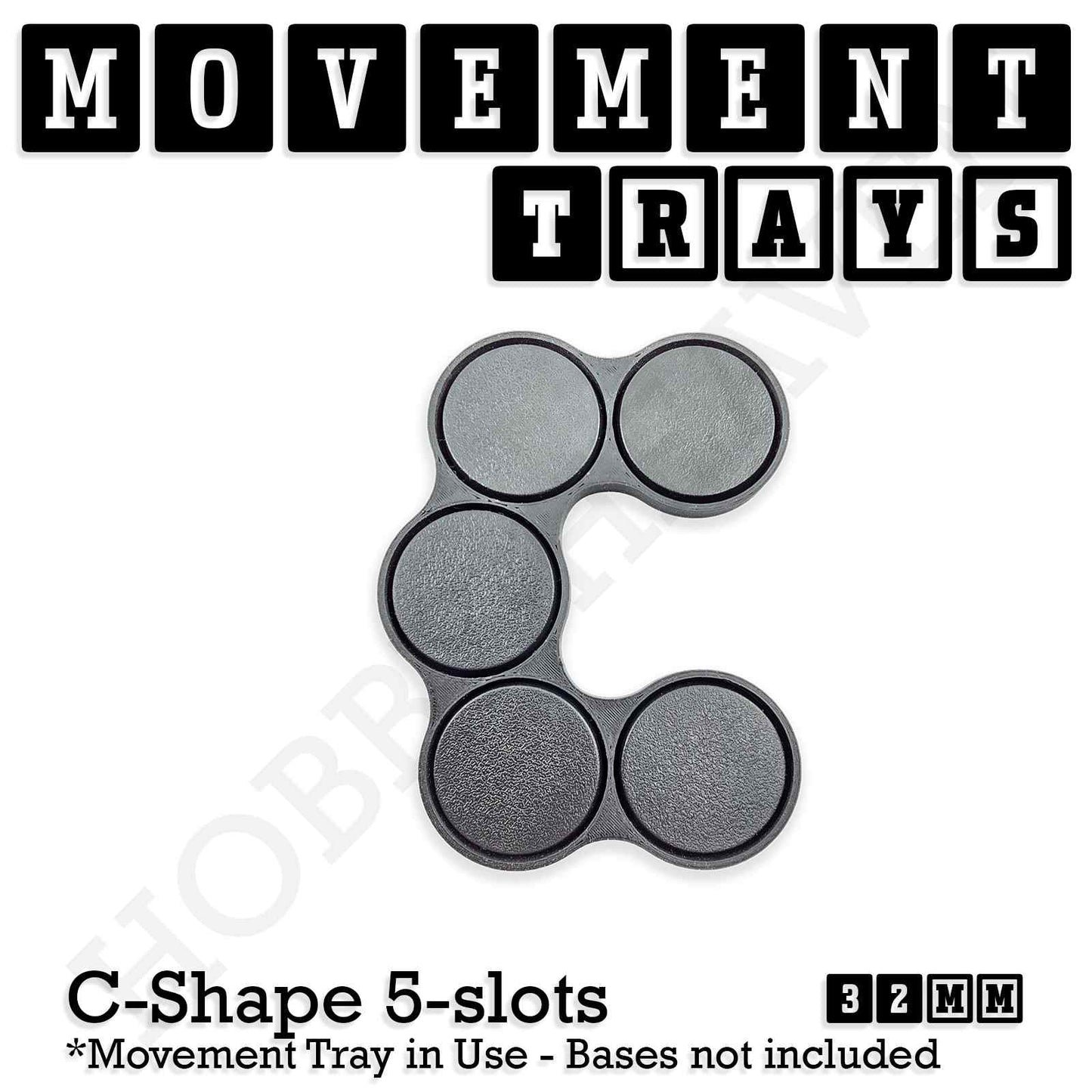 32mm Movement Trays for Tabletop Games | Compatible with Popular Miniatures | Full Range