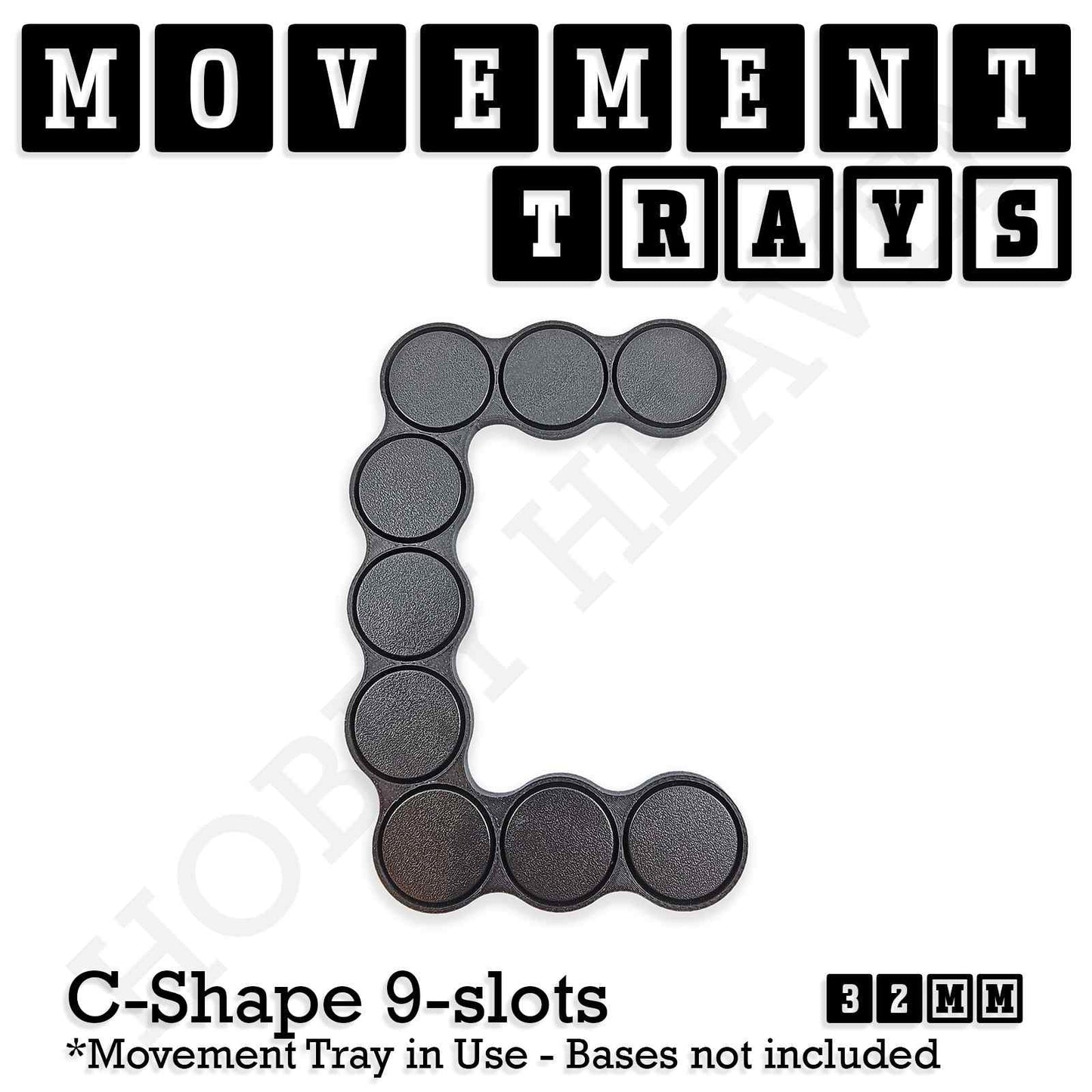 32mm Movement Trays for Tabletop Games | Compatible with Popular Miniatures | Full Range