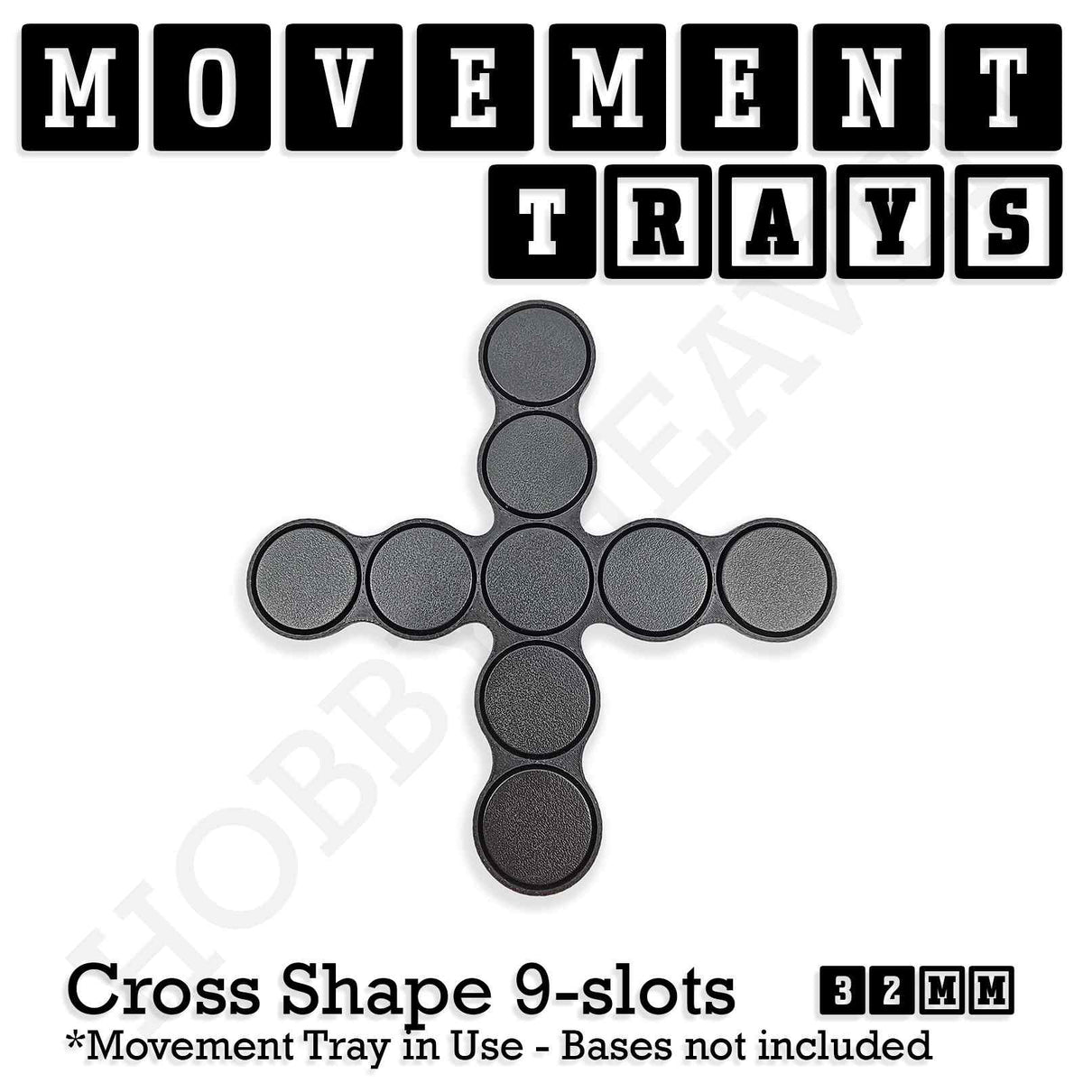 32mm Movement Trays for Tabletop Games | Compatible with Popular Miniatures | Full Range