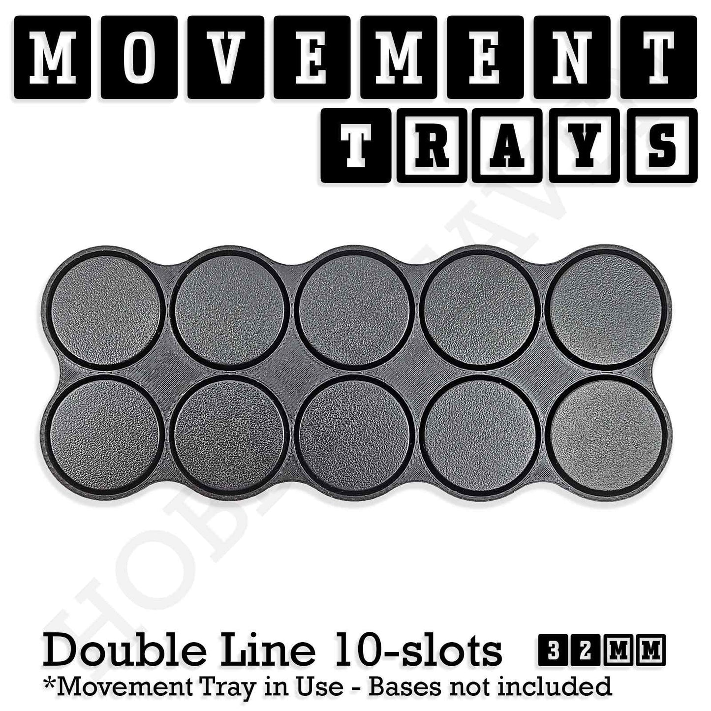 32mm Movement Trays for Tabletop Games | Compatible with Popular Miniatures | Full Range
