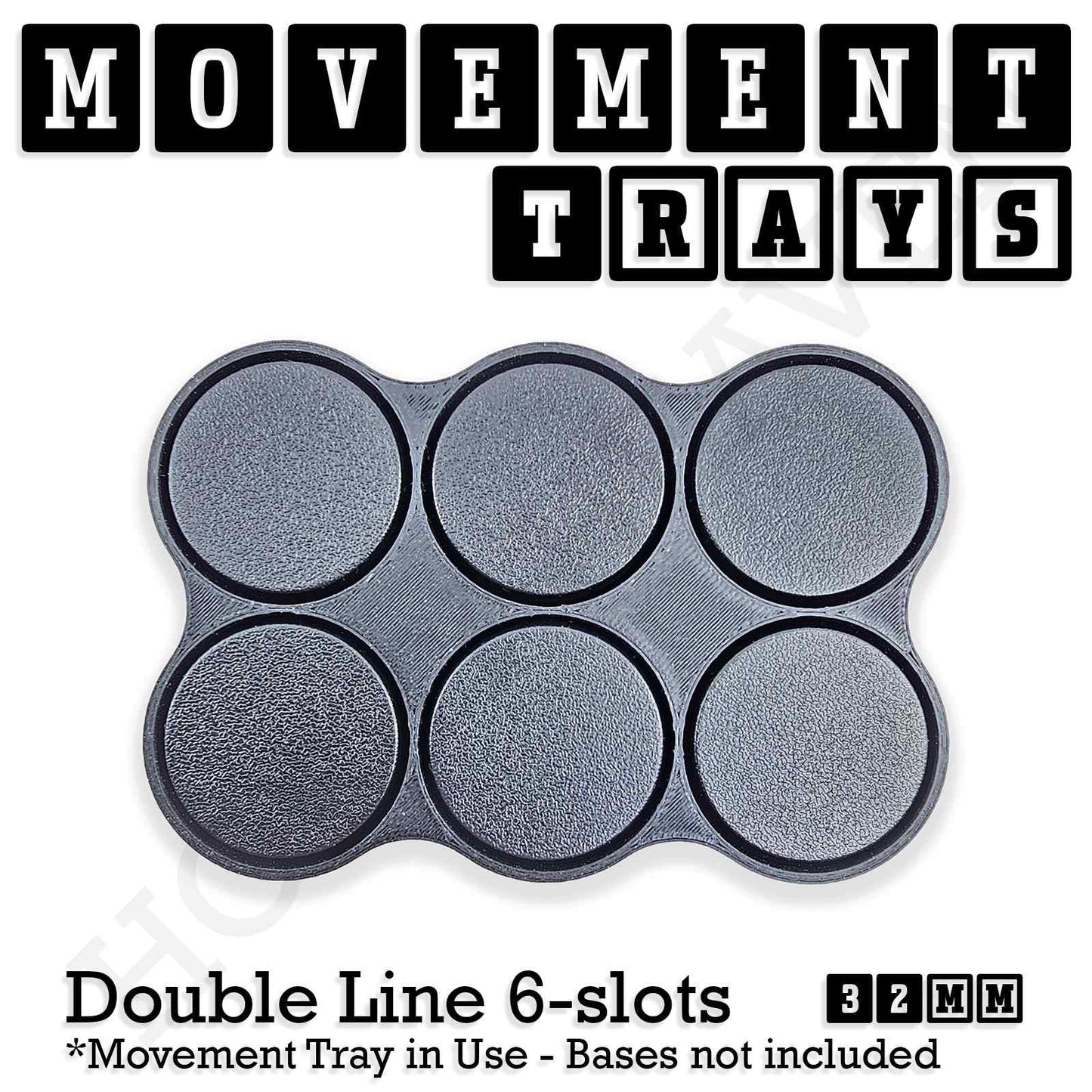 32mm Movement Trays for Tabletop Games | Compatible with Popular Miniatures | Full Range