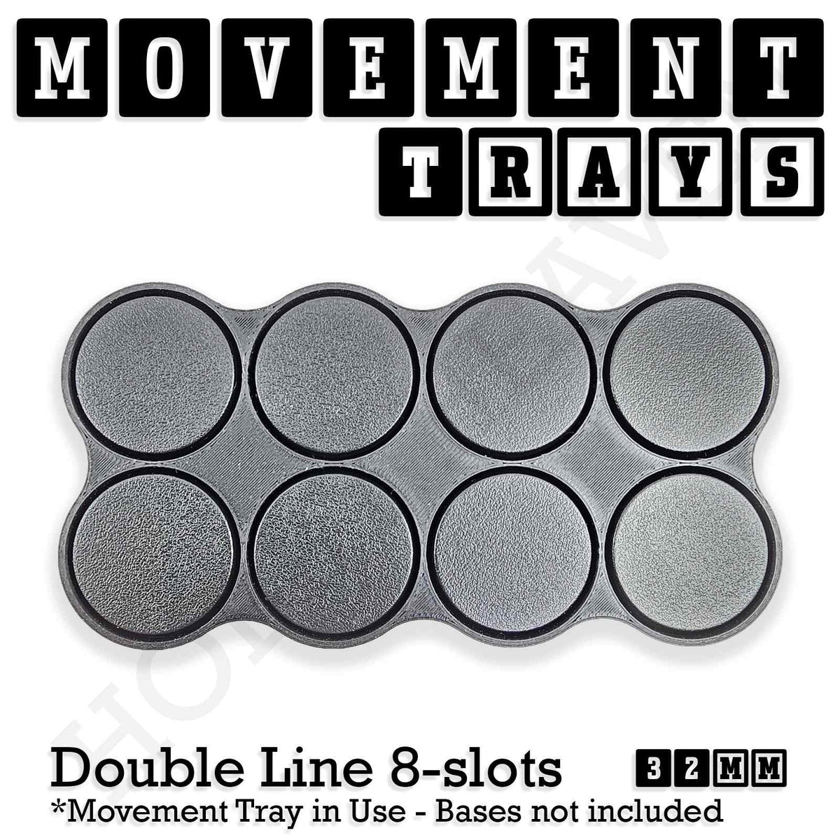 32mm Movement Trays for Tabletop Games | Compatible with Popular Miniatures | Full Range