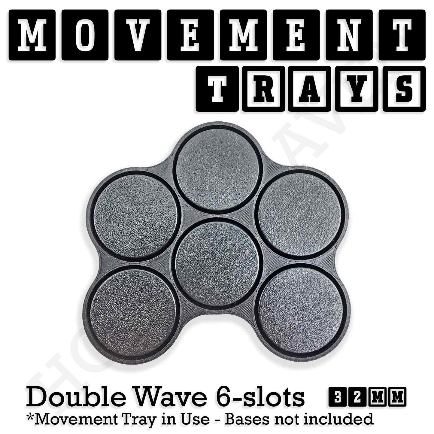 32mm Movement Trays for Tabletop Games | Compatible with Popular Miniatures | Full Range
