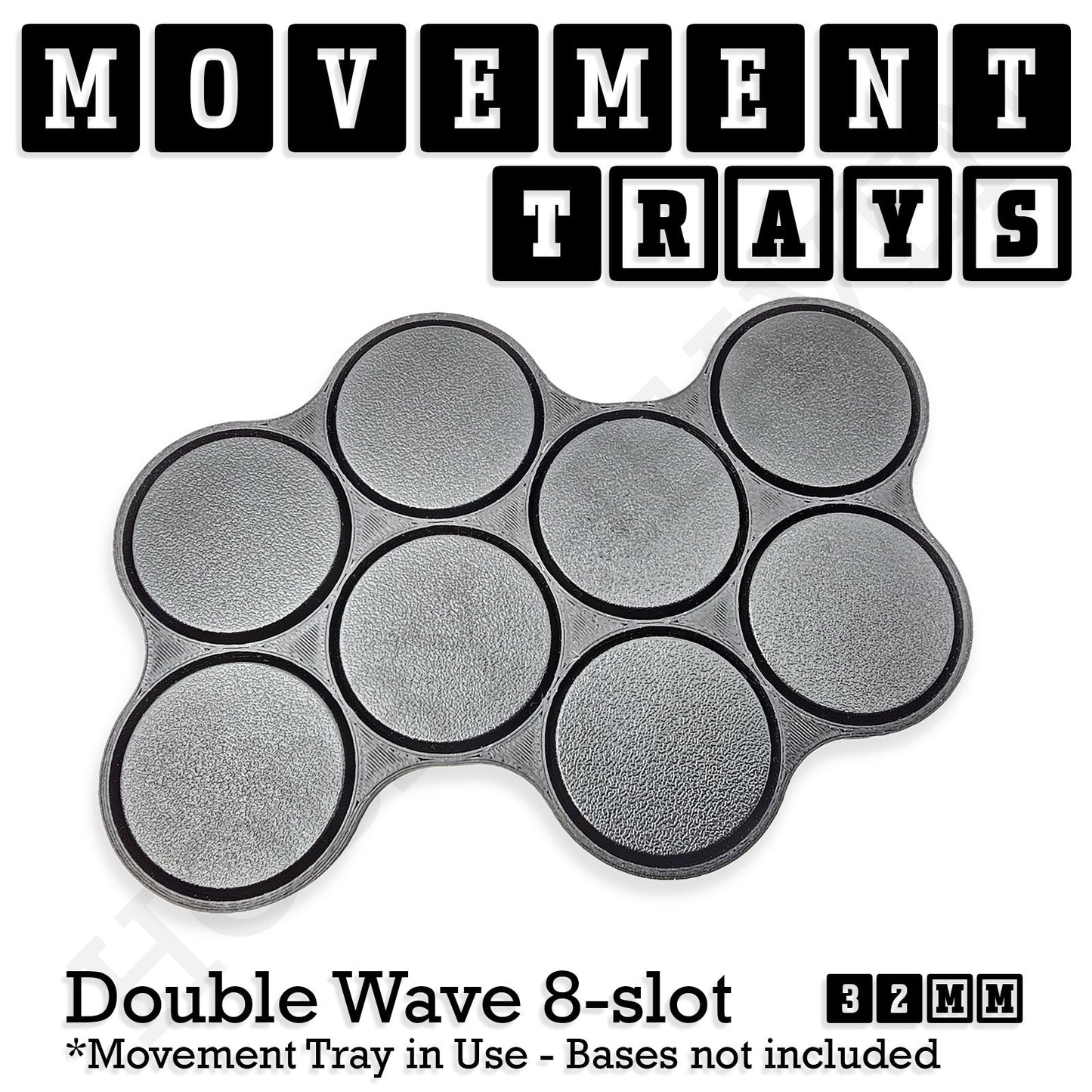 32mm Movement Trays for Tabletop Games | Compatible with Popular Miniatures | Full Range
