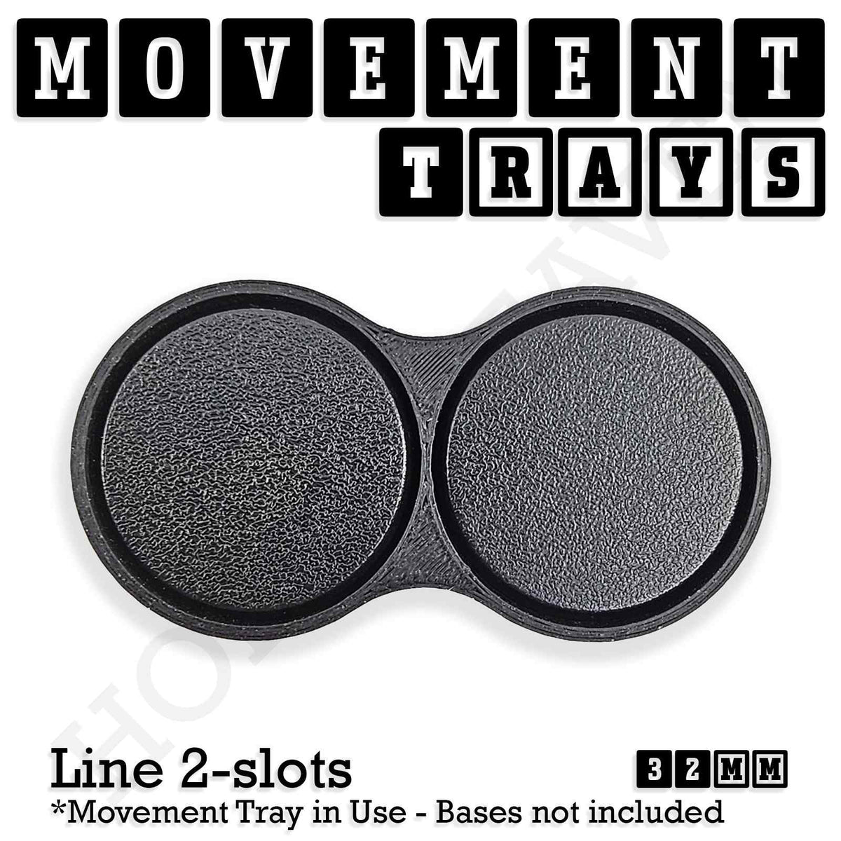 32mm Movement Trays for Tabletop Games | Compatible with Popular Miniatures | Full Range