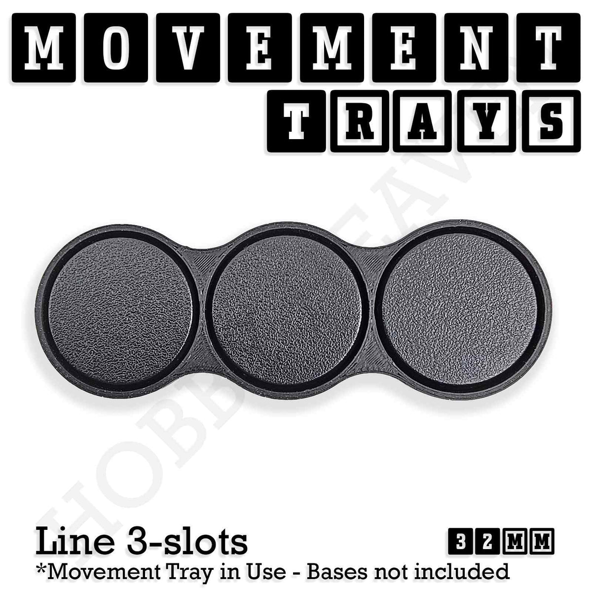 32mm Movement Trays for Tabletop Games | Compatible with Popular Miniatures | Full Range
