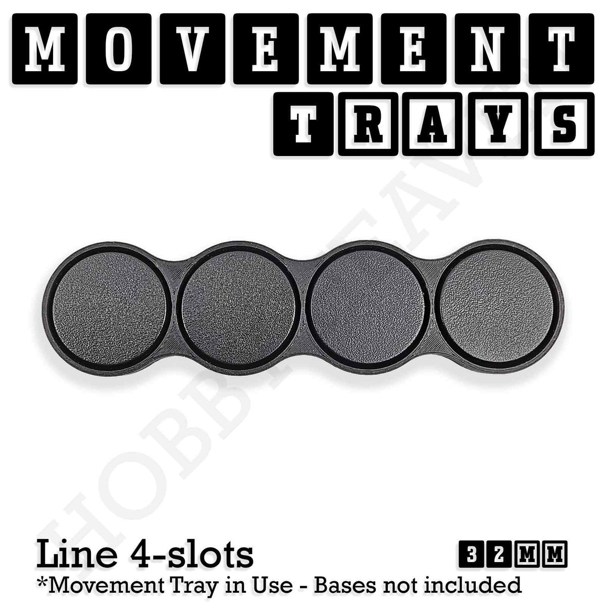 32mm Movement Trays for Tabletop Games | Compatible with Popular Miniatures | Full Range