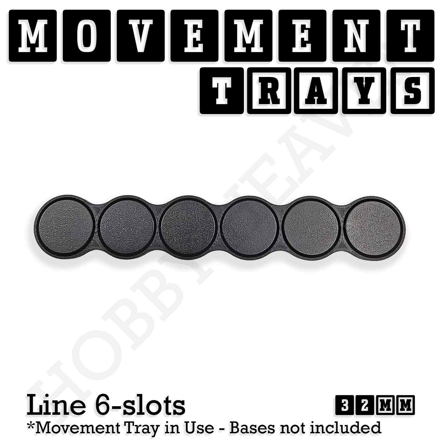 32mm Movement Trays for Tabletop Games | Compatible with Popular Miniatures | Full Range
