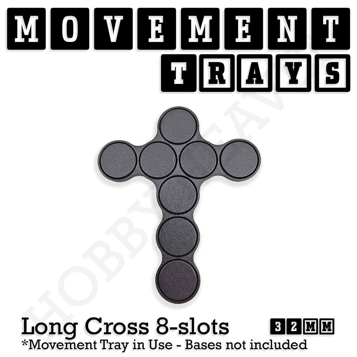 32mm Movement Trays for Tabletop Games | Compatible with Popular Miniatures | Full Range