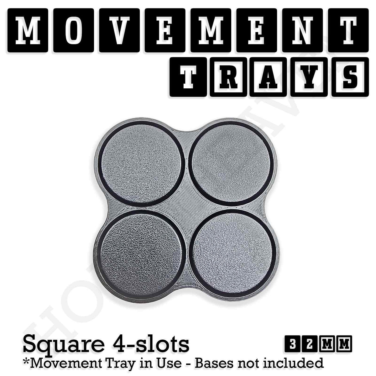 32mm Movement Trays for Tabletop Games | Compatible with Popular Miniatures | Full Range