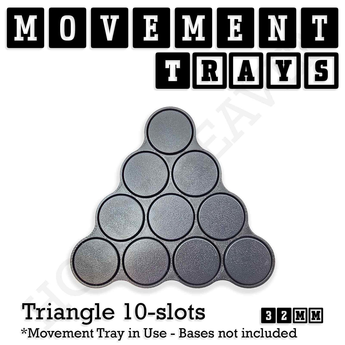32mm Movement Trays for Tabletop Games | Compatible with Popular Miniatures | Full Range