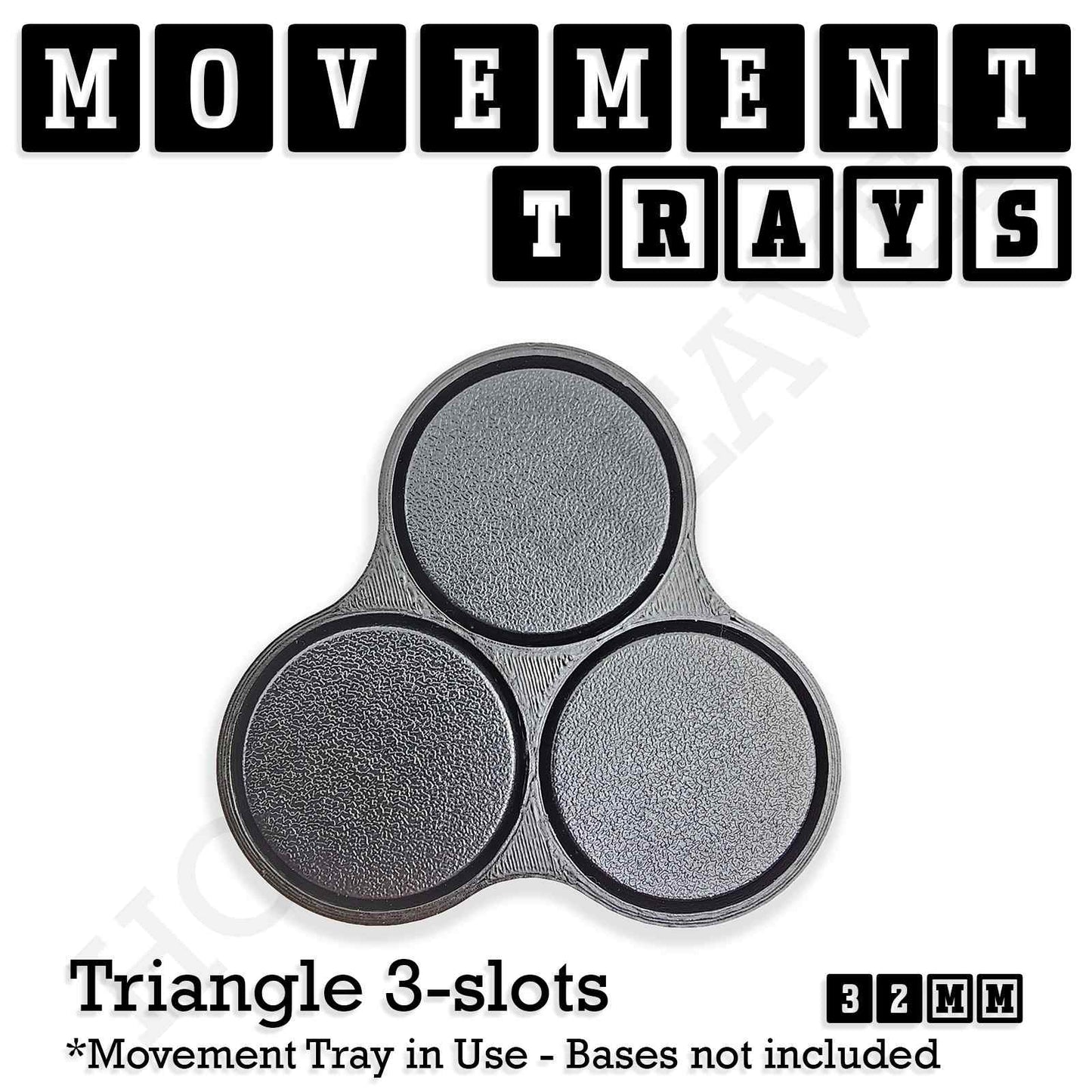32mm Movement Trays for Tabletop Games | Compatible with Popular Miniatures | Full Range