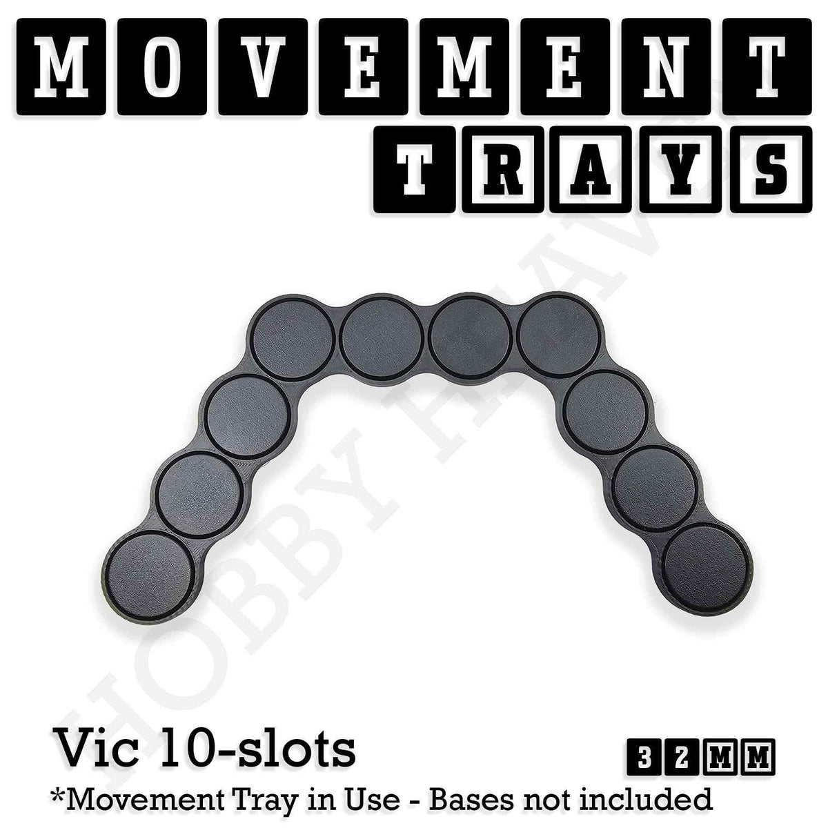 32mm Movement Trays for Tabletop Games | Compatible with Popular Miniatures | Full Range