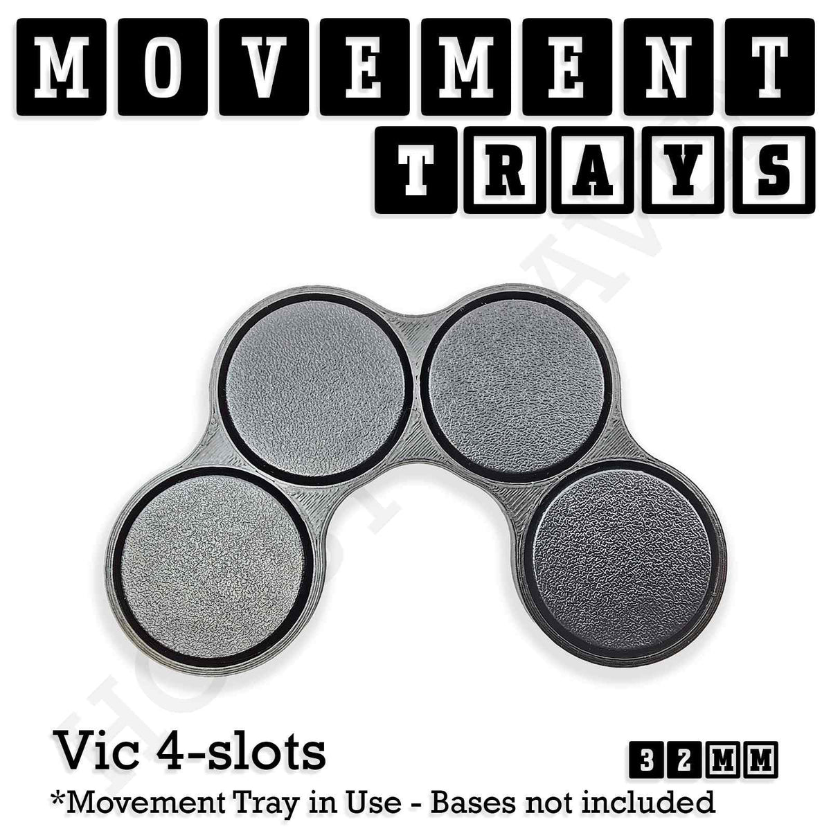 32mm Movement Trays for Tabletop Games | Compatible with Popular Miniatures | Full Range