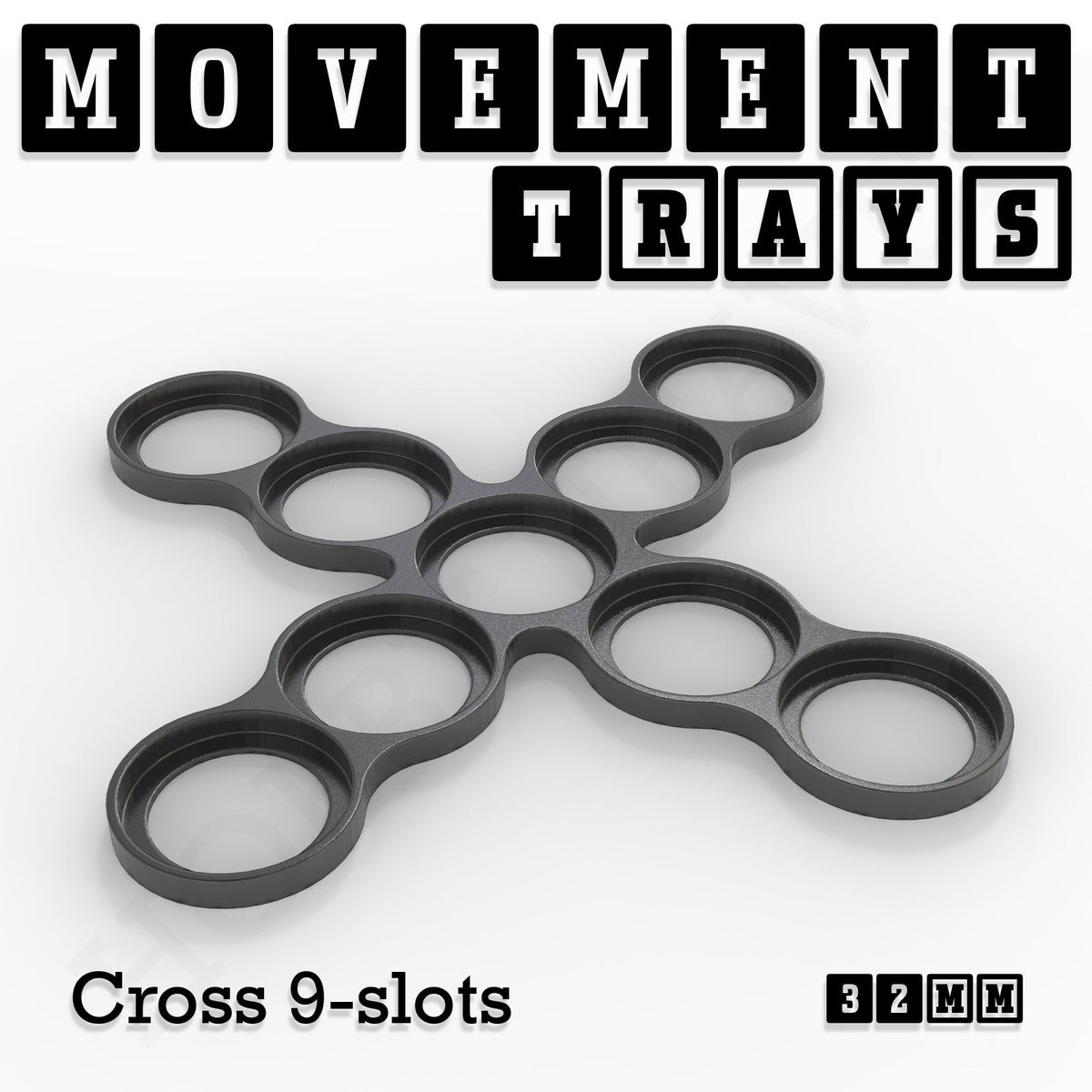 32mm Movement Trays for Tabletop Games | Compatible with Popular Miniatures | Full Range