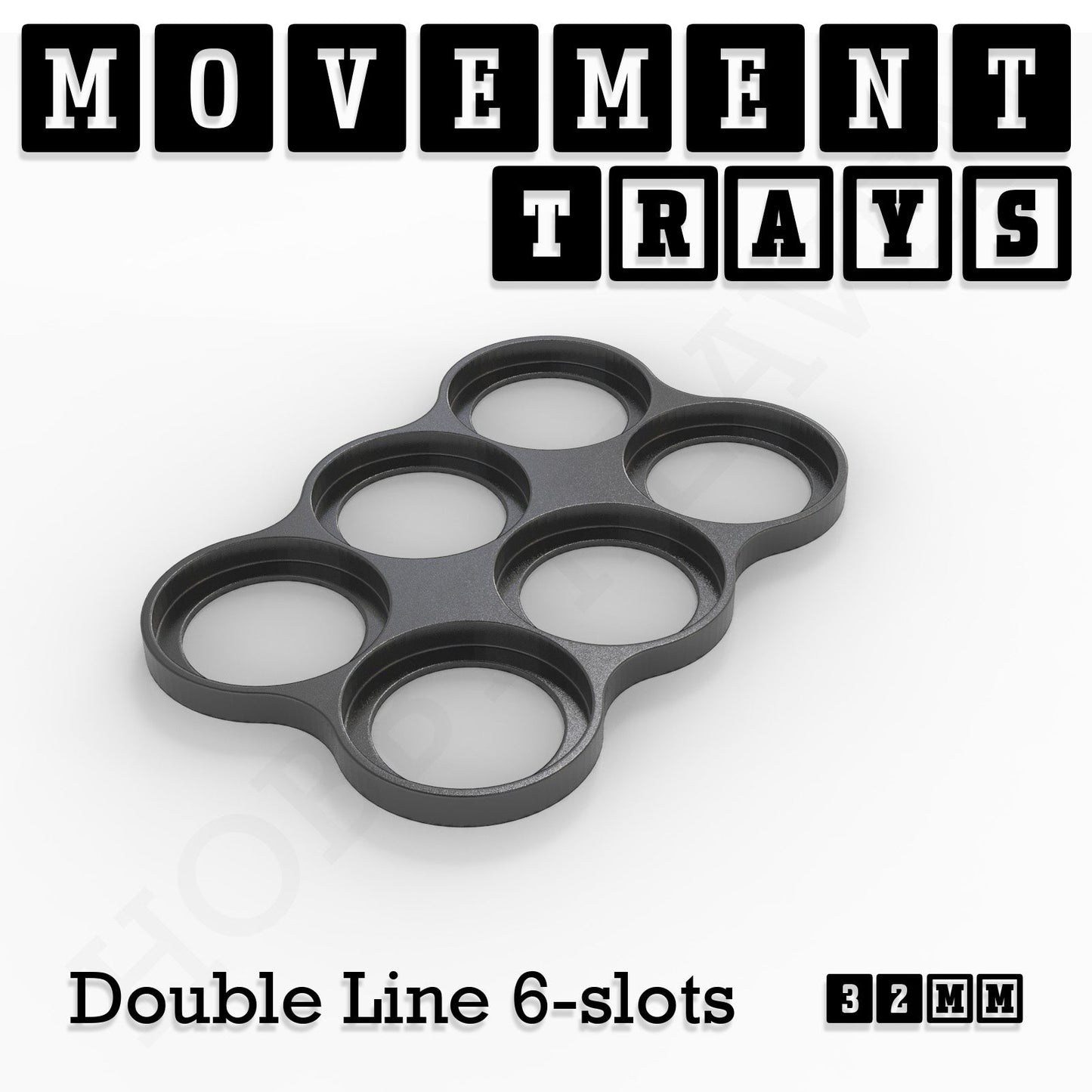 32mm Movement Trays for Tabletop Games | Compatible with Popular Miniatures | Full Range