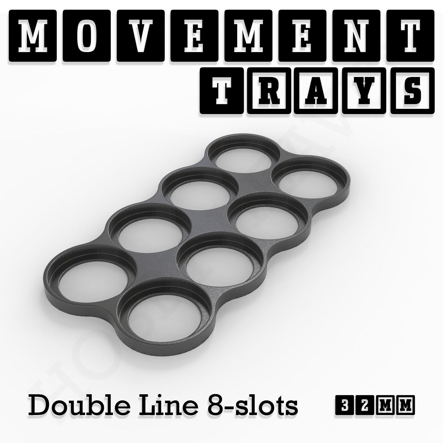 32mm Movement Trays for Tabletop Games | Compatible with Popular Miniatures | Full Range
