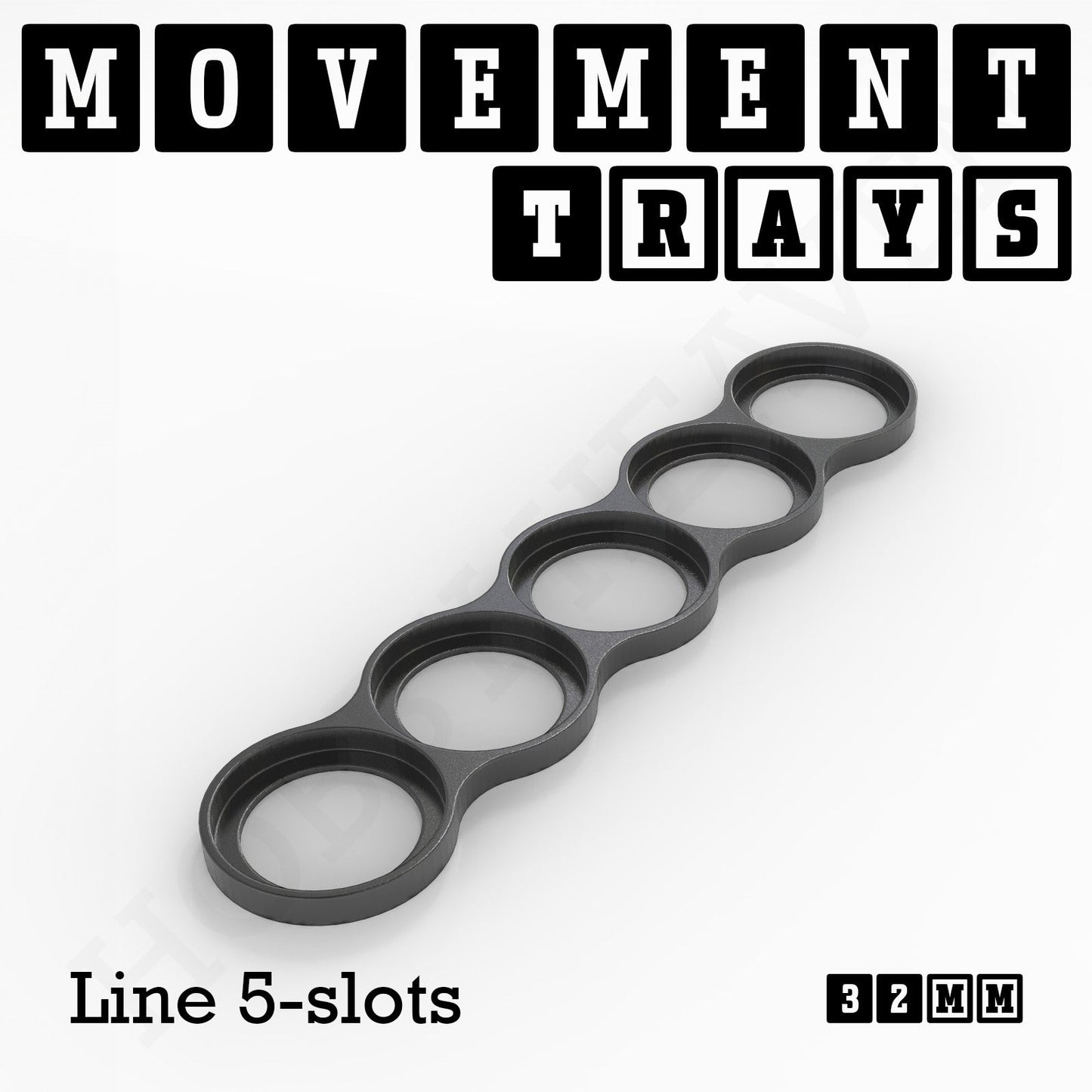 32mm Movement Trays for Tabletop Games | Compatible with Popular Miniatures | Full Range