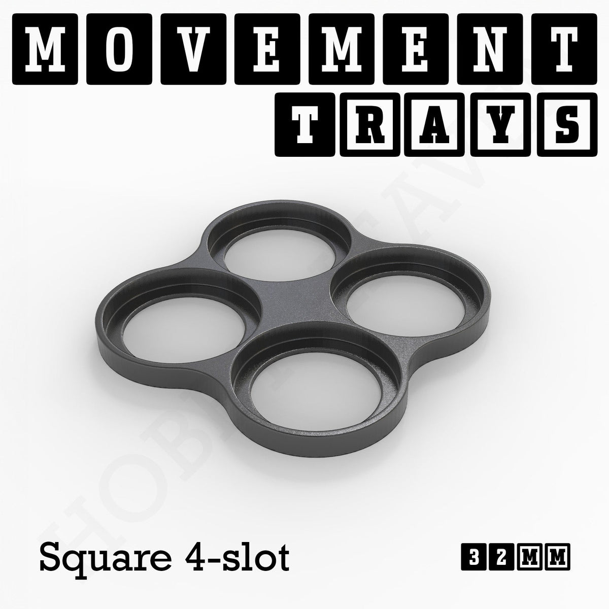32mm Movement Trays for Tabletop Games | Compatible with Popular Miniatures | Full Range