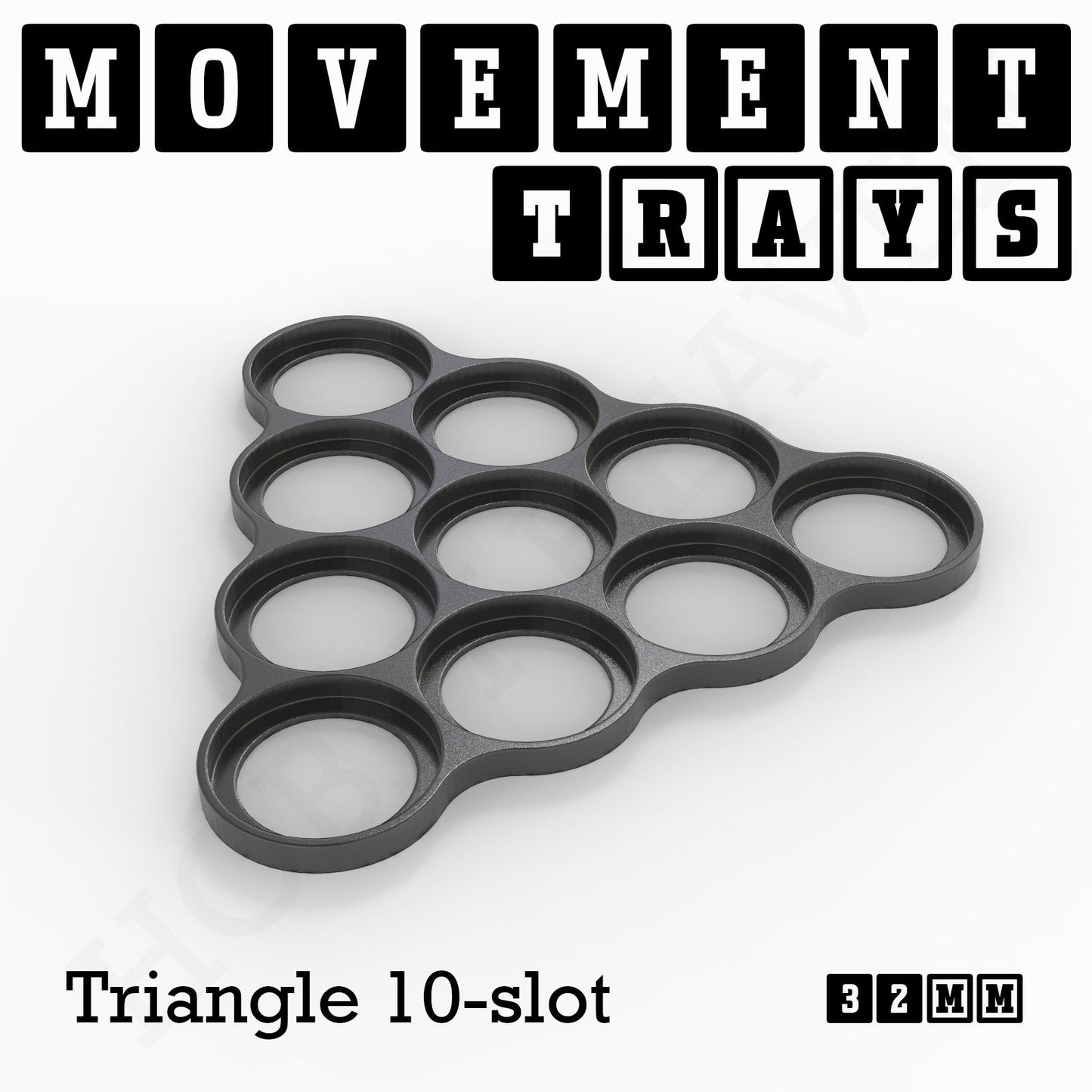 32mm Movement Trays for Tabletop Games | Compatible with Popular Miniatures | Full Range