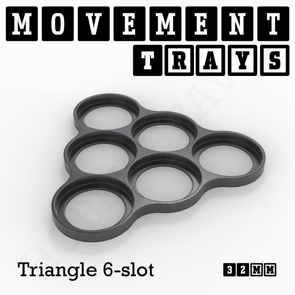 32mm Movement Trays for Tabletop Games | Compatible with Popular Miniatures | Full Range