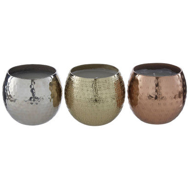 Ayla Wax Filled Candles - Set of 3
