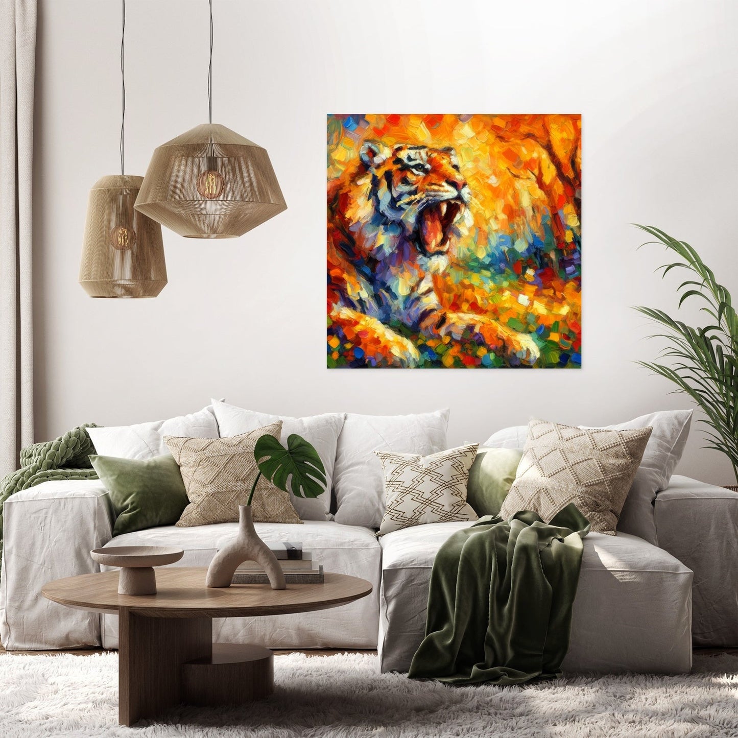 Majestic Tiger Roar Canvas