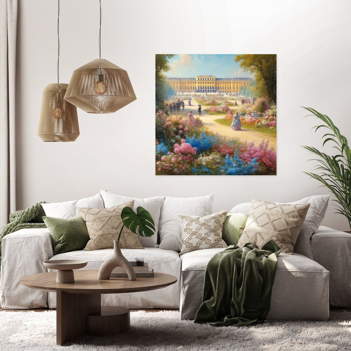 Spring at Schönbrunn Palace Canvas