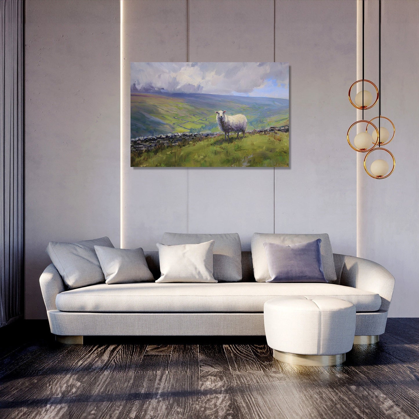 Sheep on Yorkshire Canvas