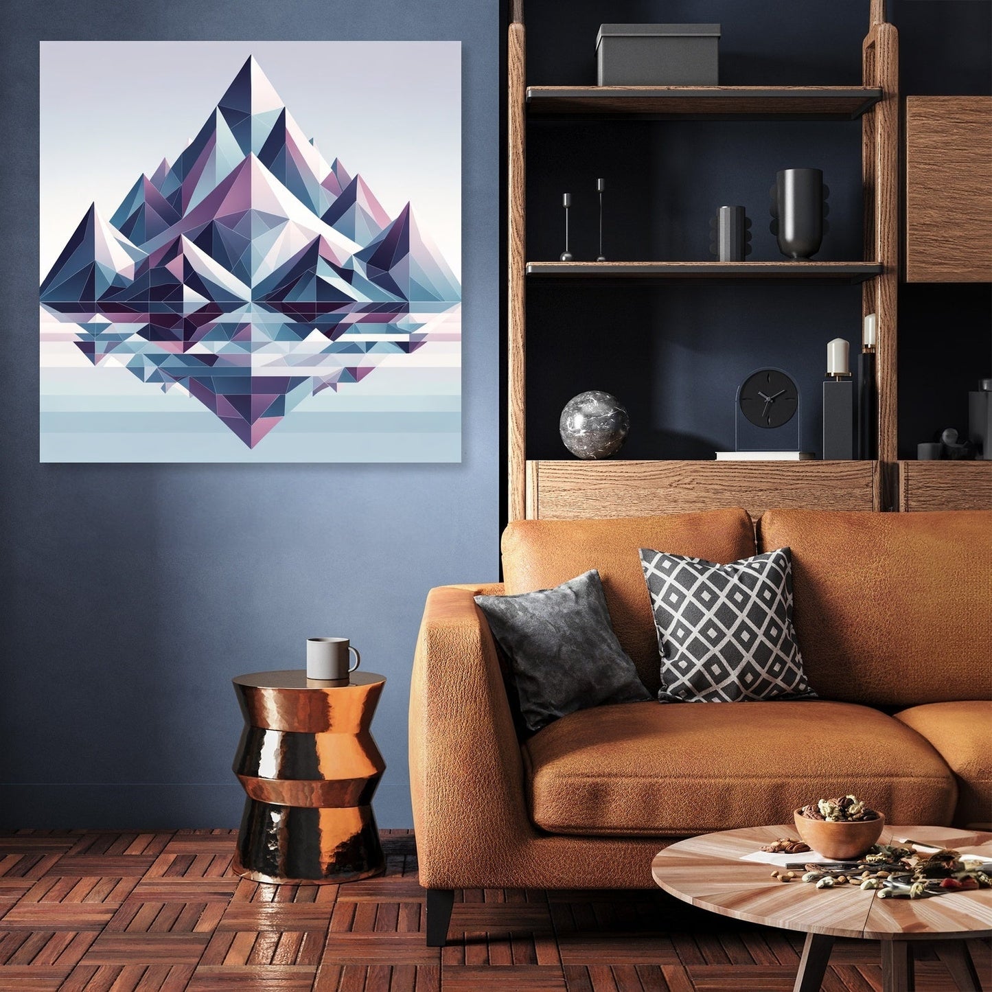 Mountain Geometry Canvas