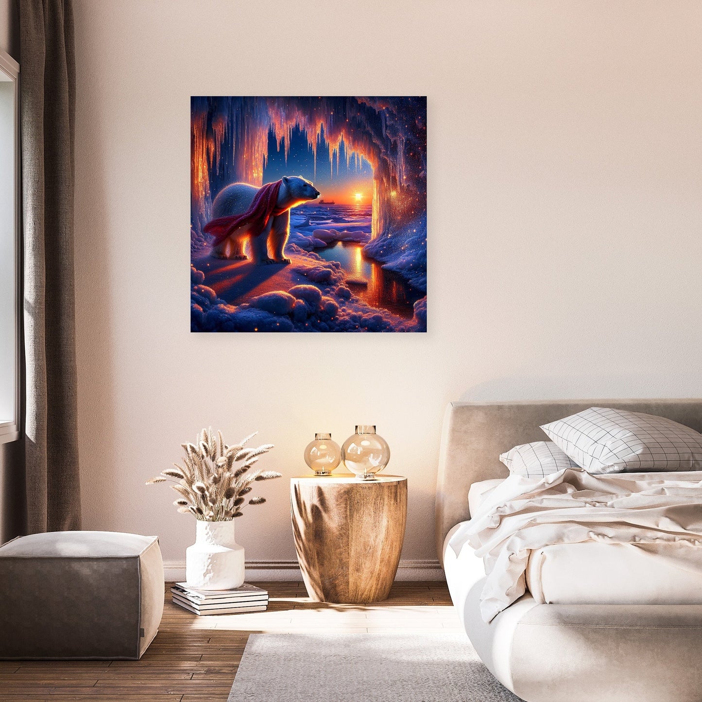 Dusk Majesty: Polar Serenity Canvas