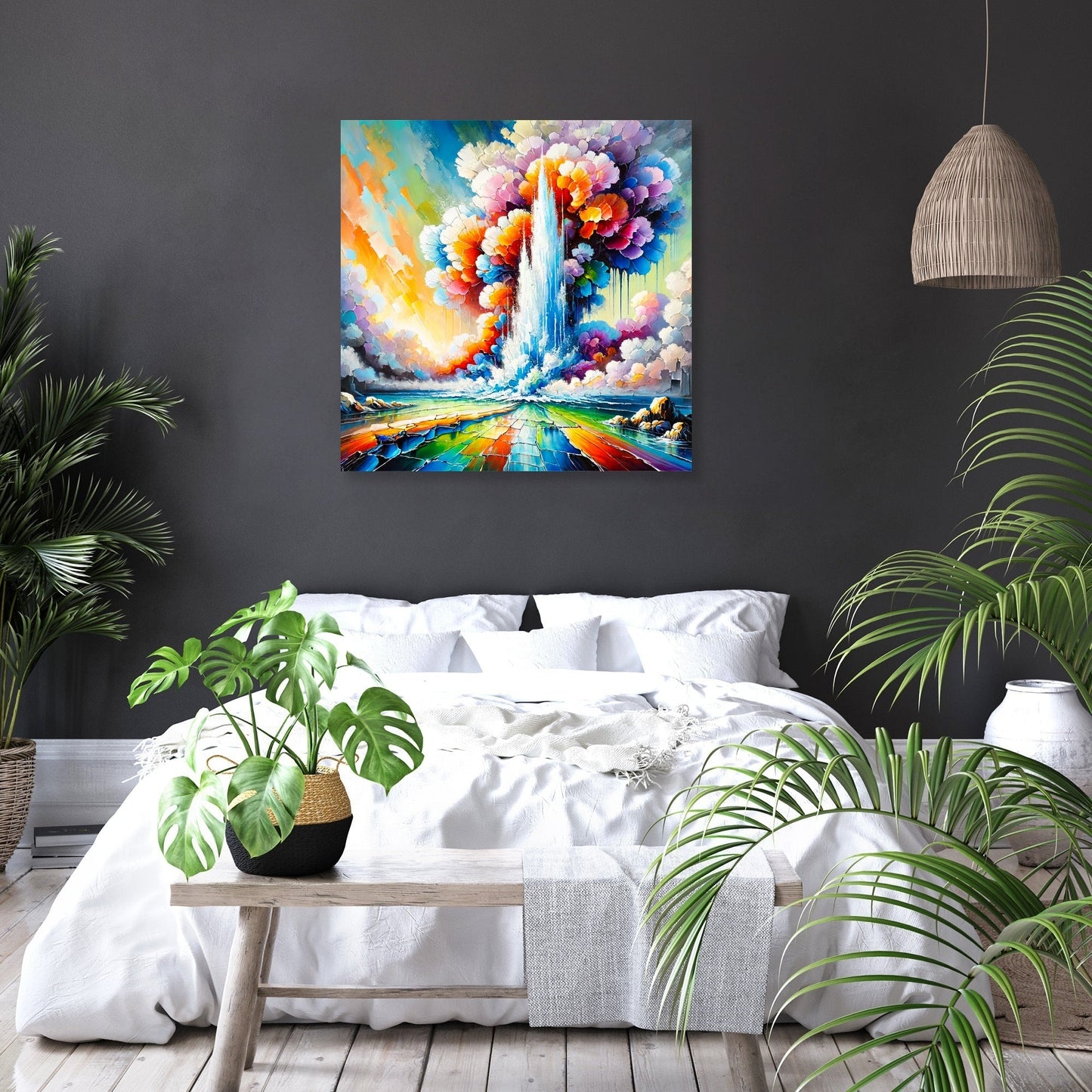 Surreal Geyser Canvas