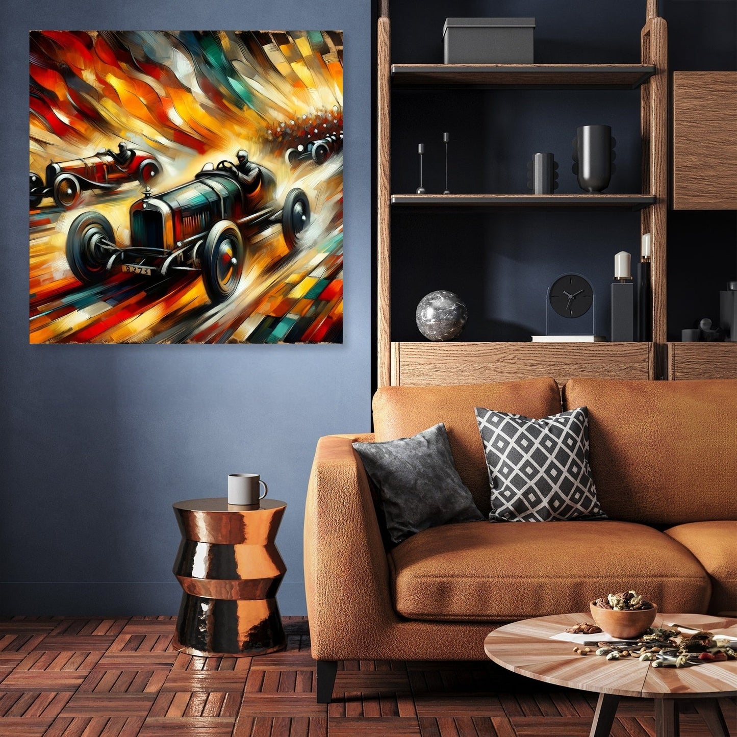 Race of Flames Canvas