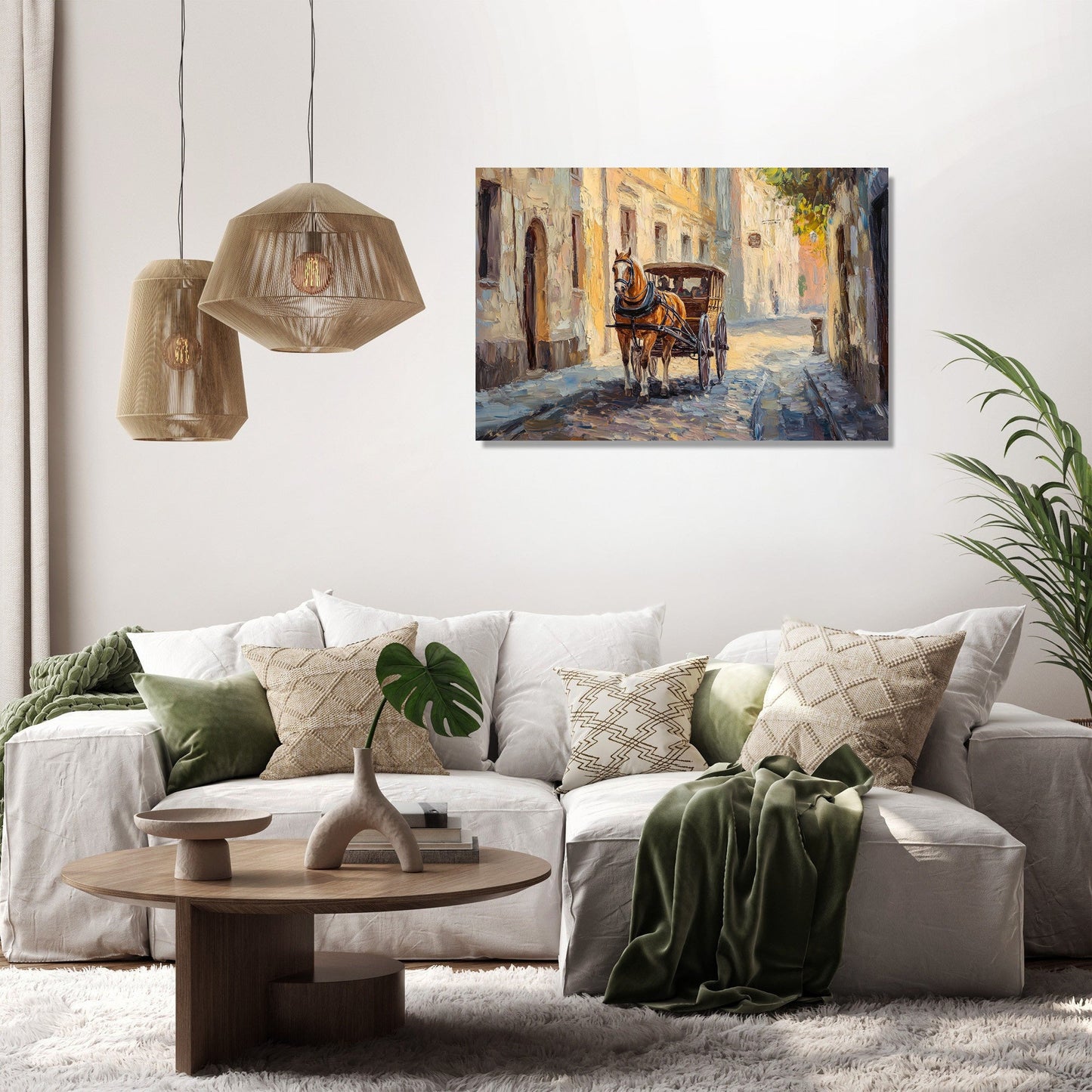 Cobblestone Carriage Canvas