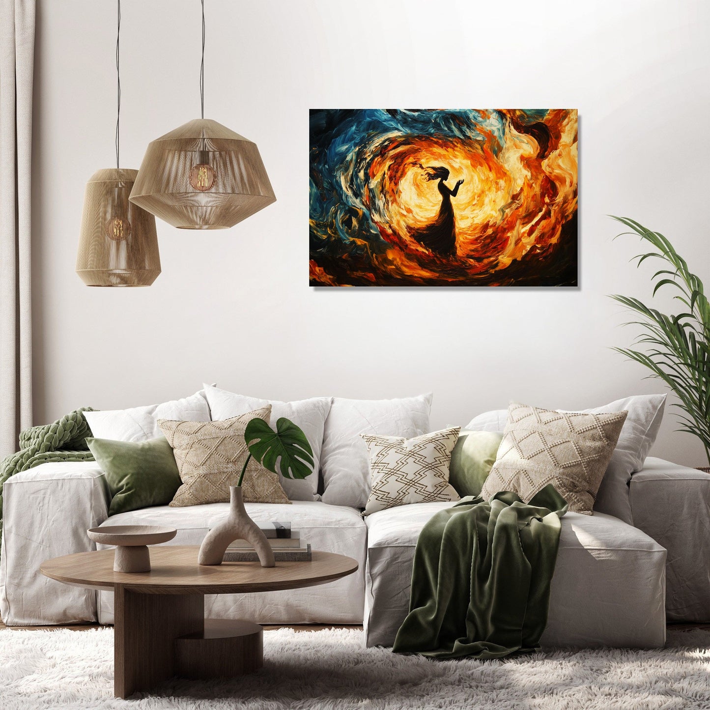 Flame Embrace Canvas