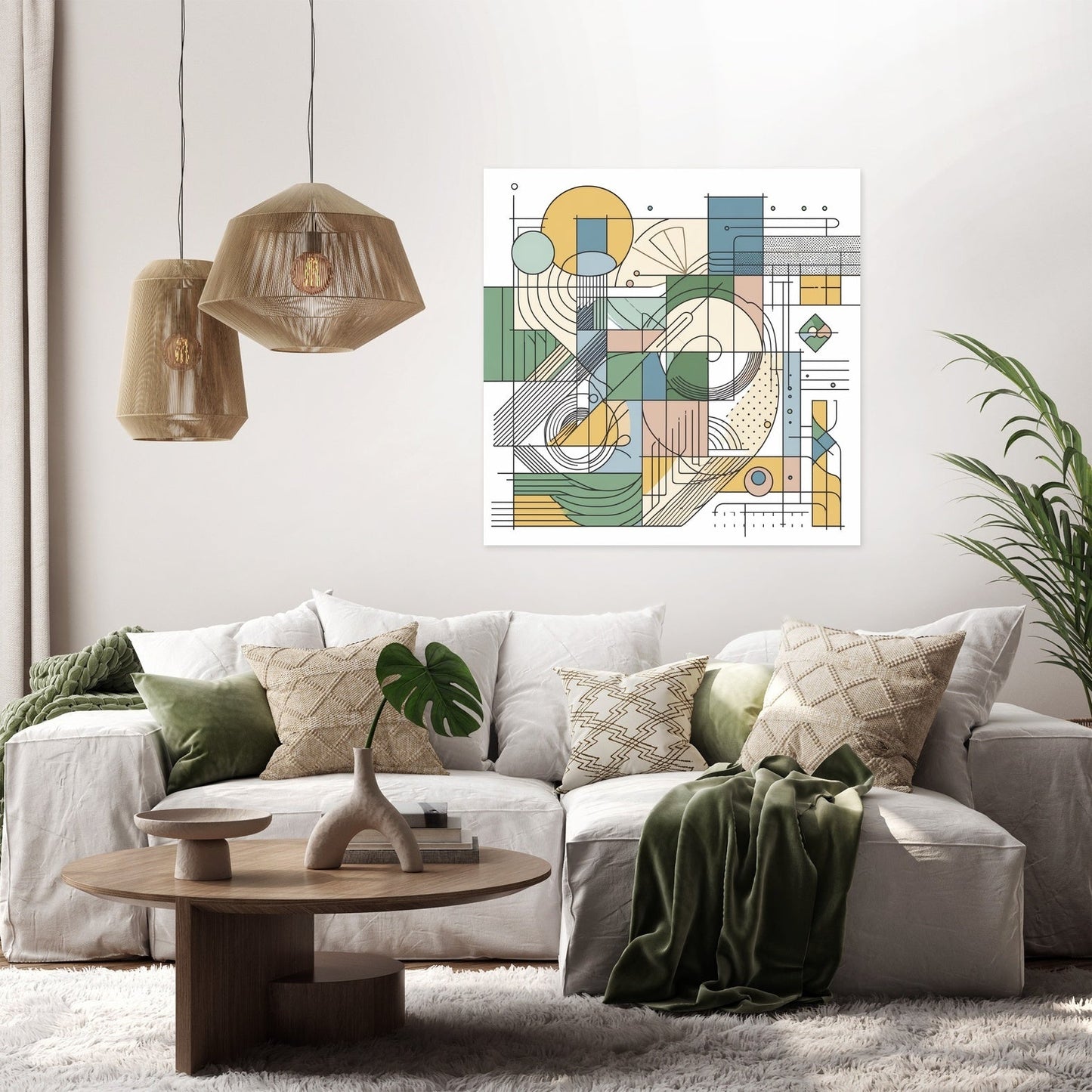 Harmonious Shapes Canvas