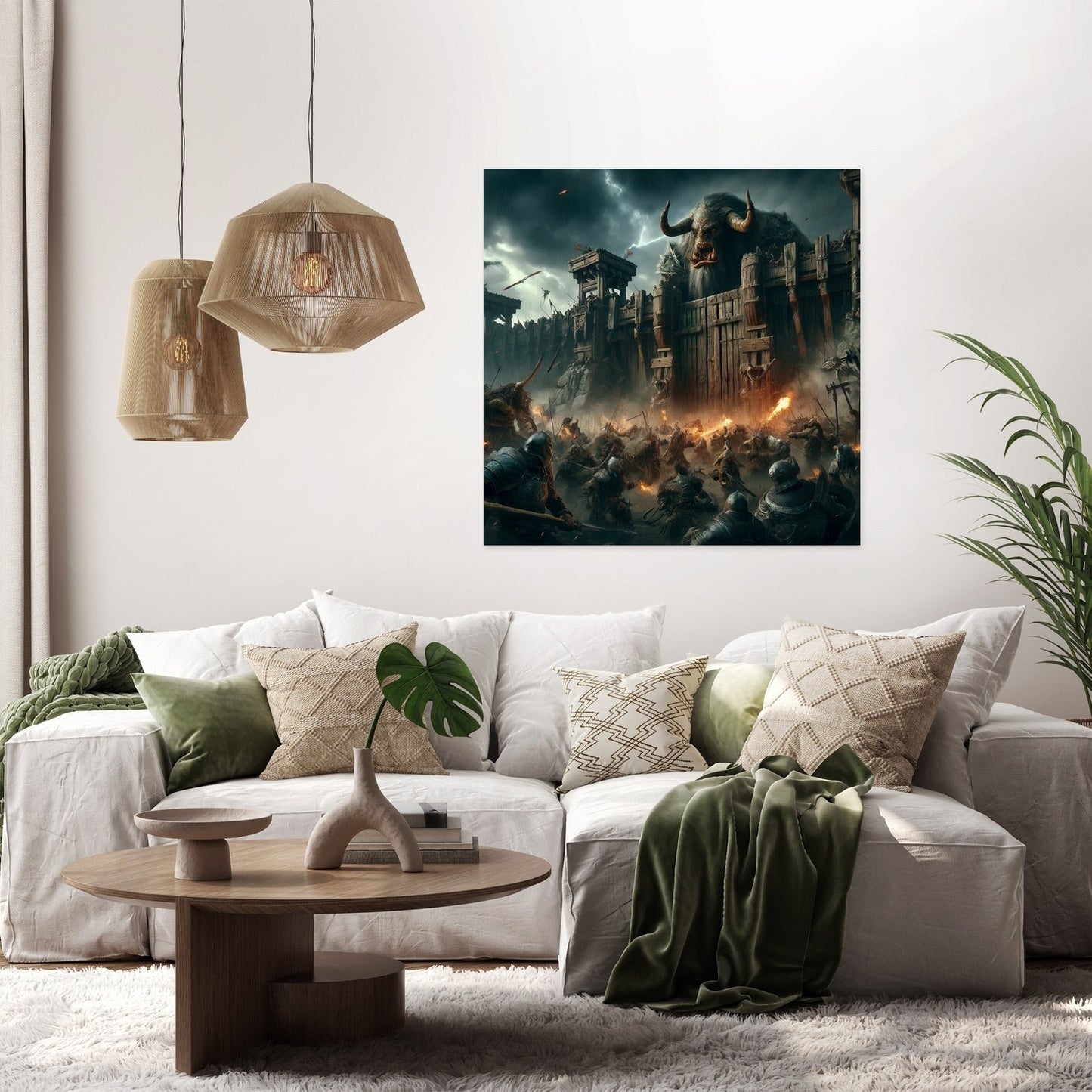 Assault on the Orc Fortress Canvas