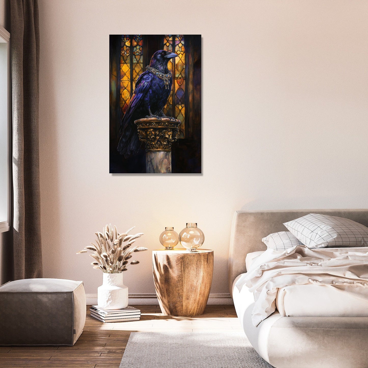 Regal Raven Majesty Canvas