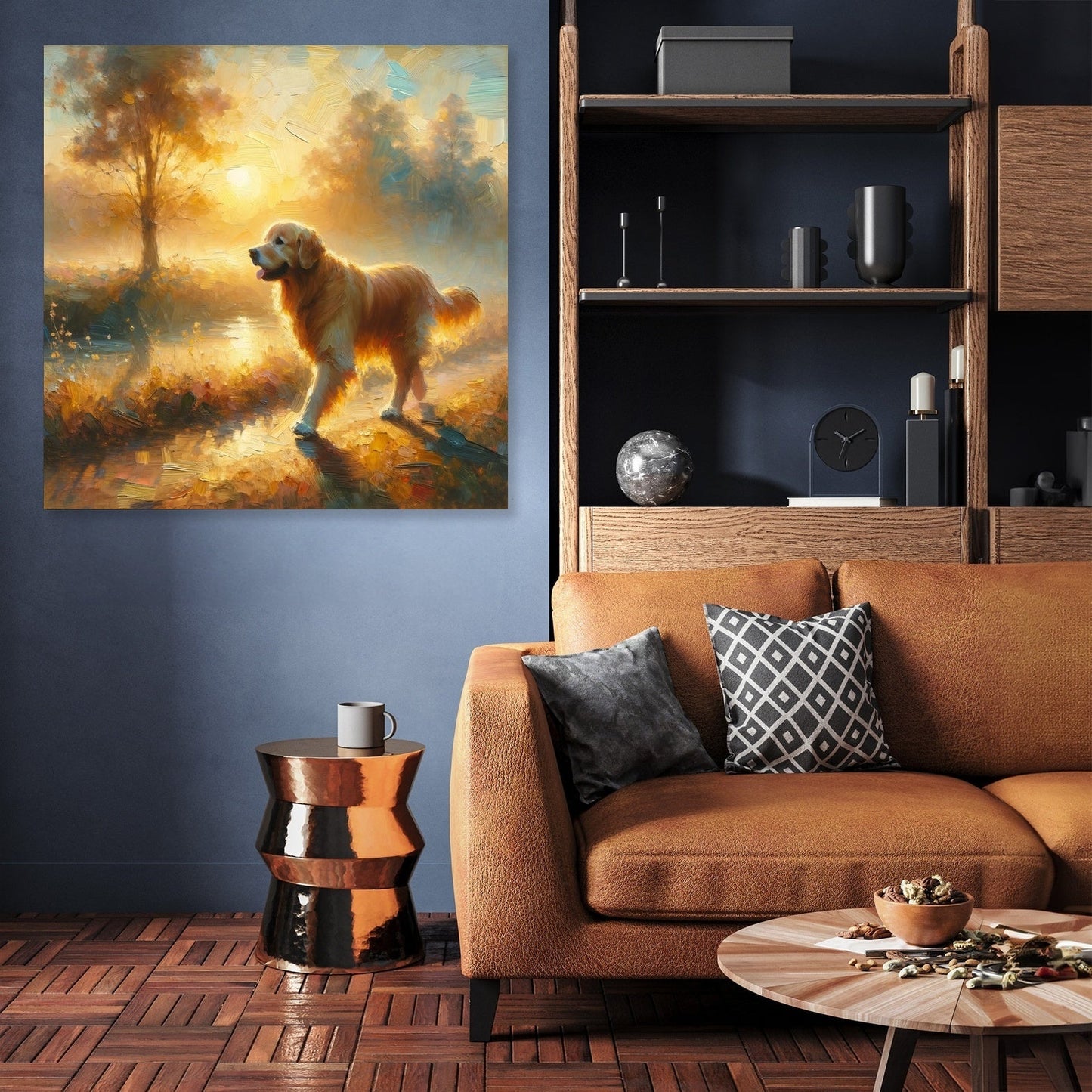 Golden Sunrise Stroll Canvas