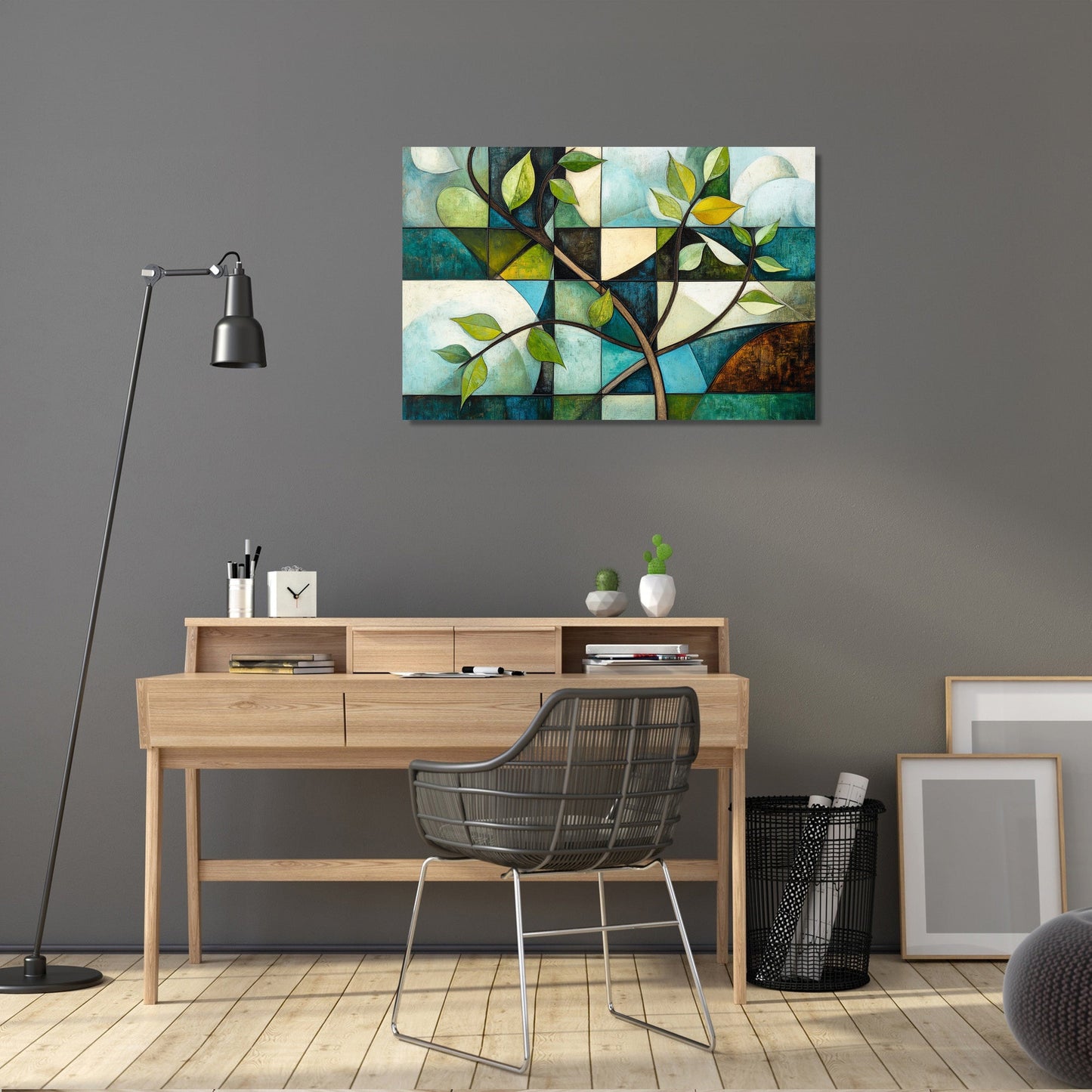Cubist Nature Canvas