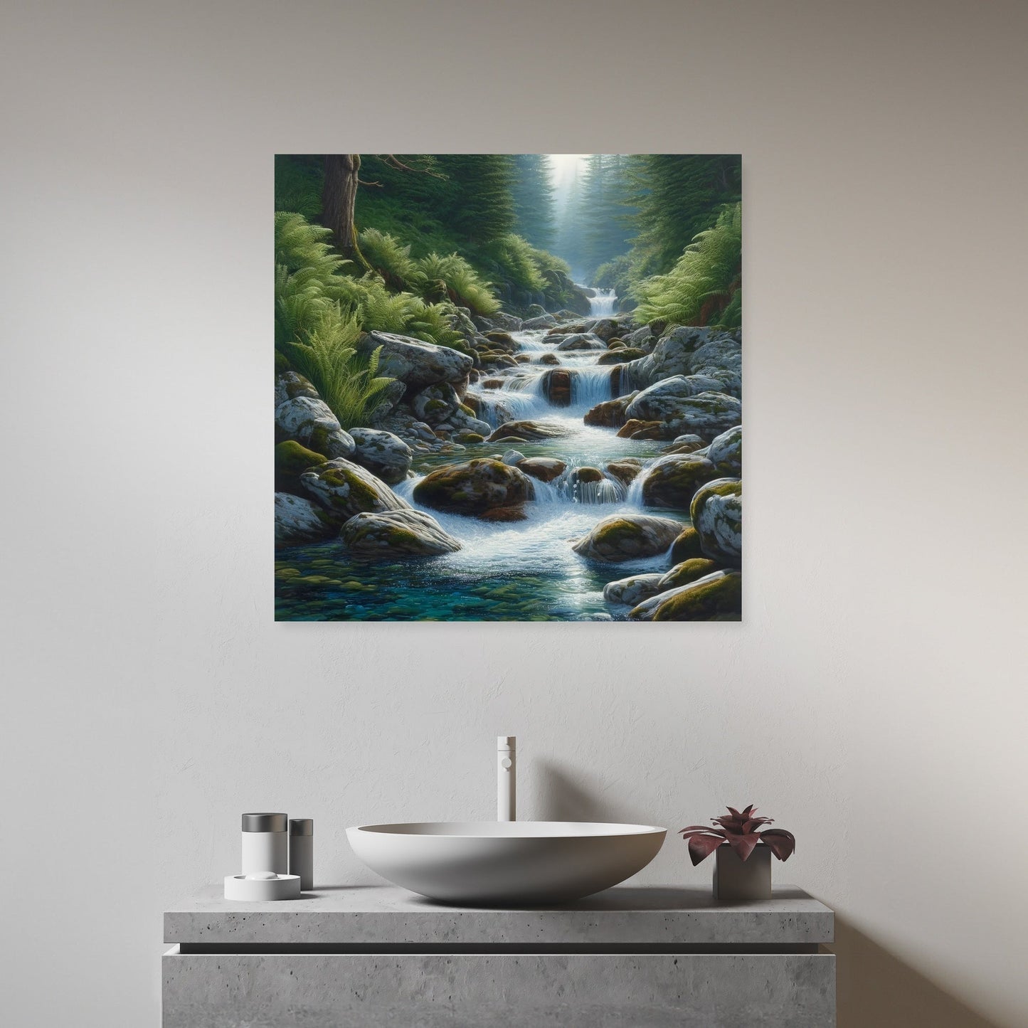 Crystal Stream Canvas