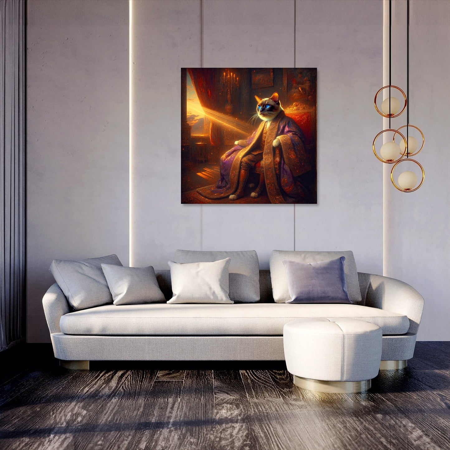Regal Burmese Twilight Canvas