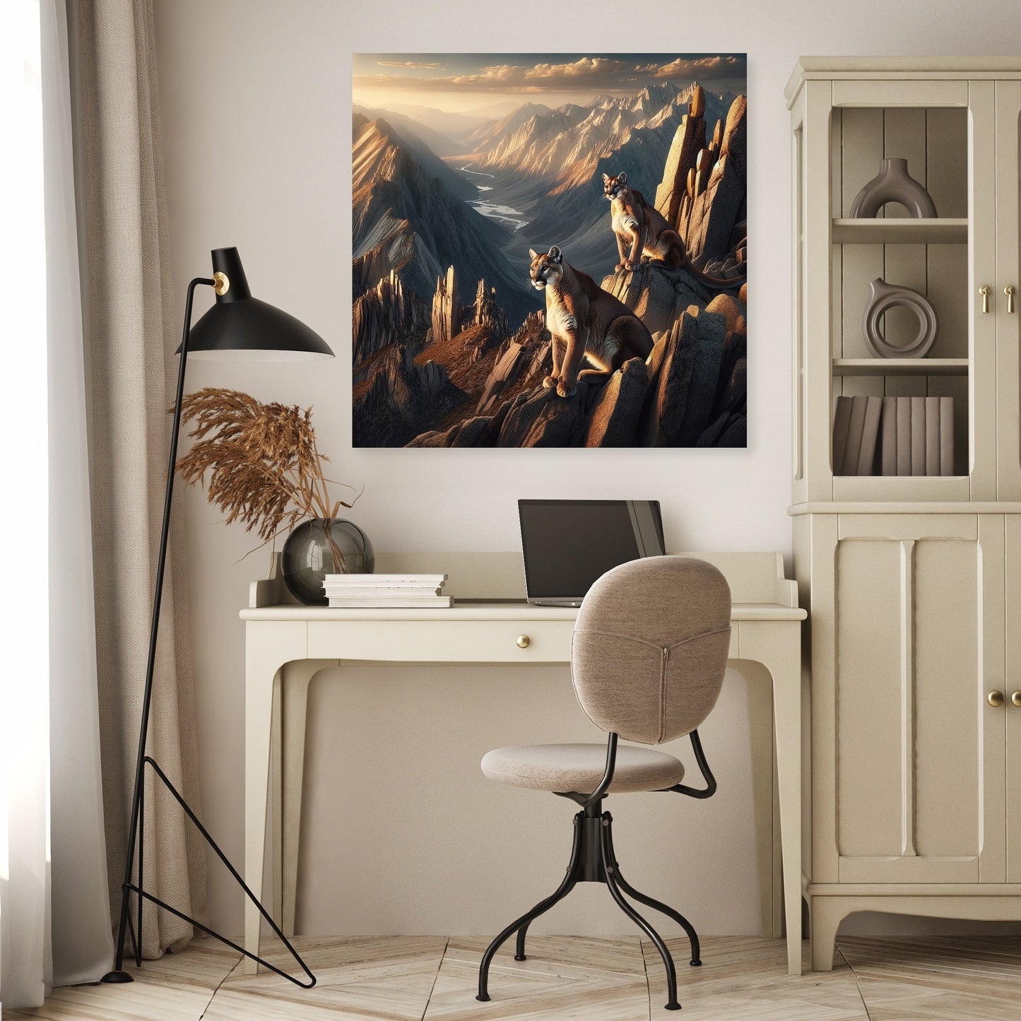 Mountain Lions Canvas