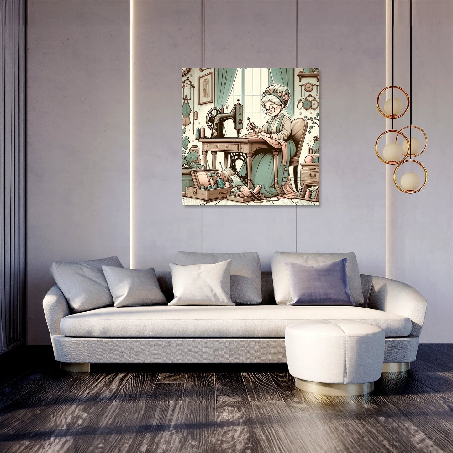 Charming Seamstress Canvas