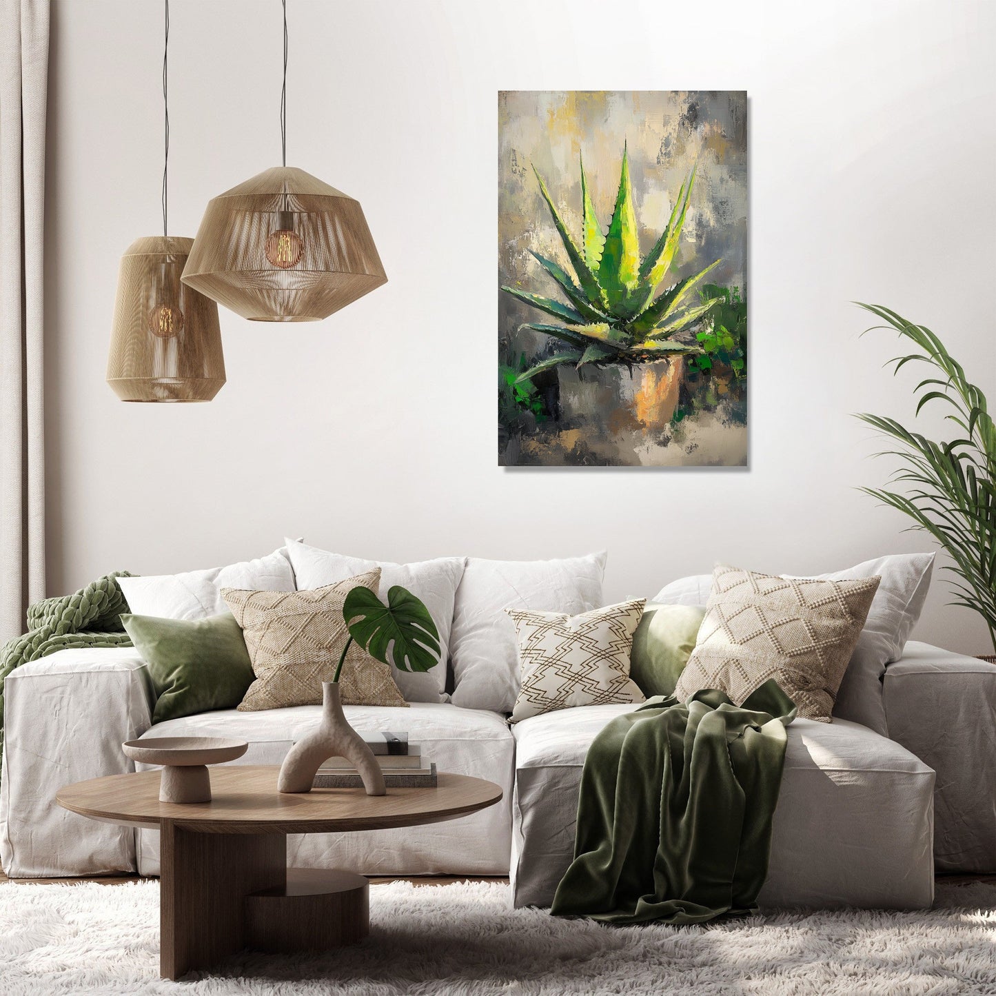 Aloe's Lustrous Canvas