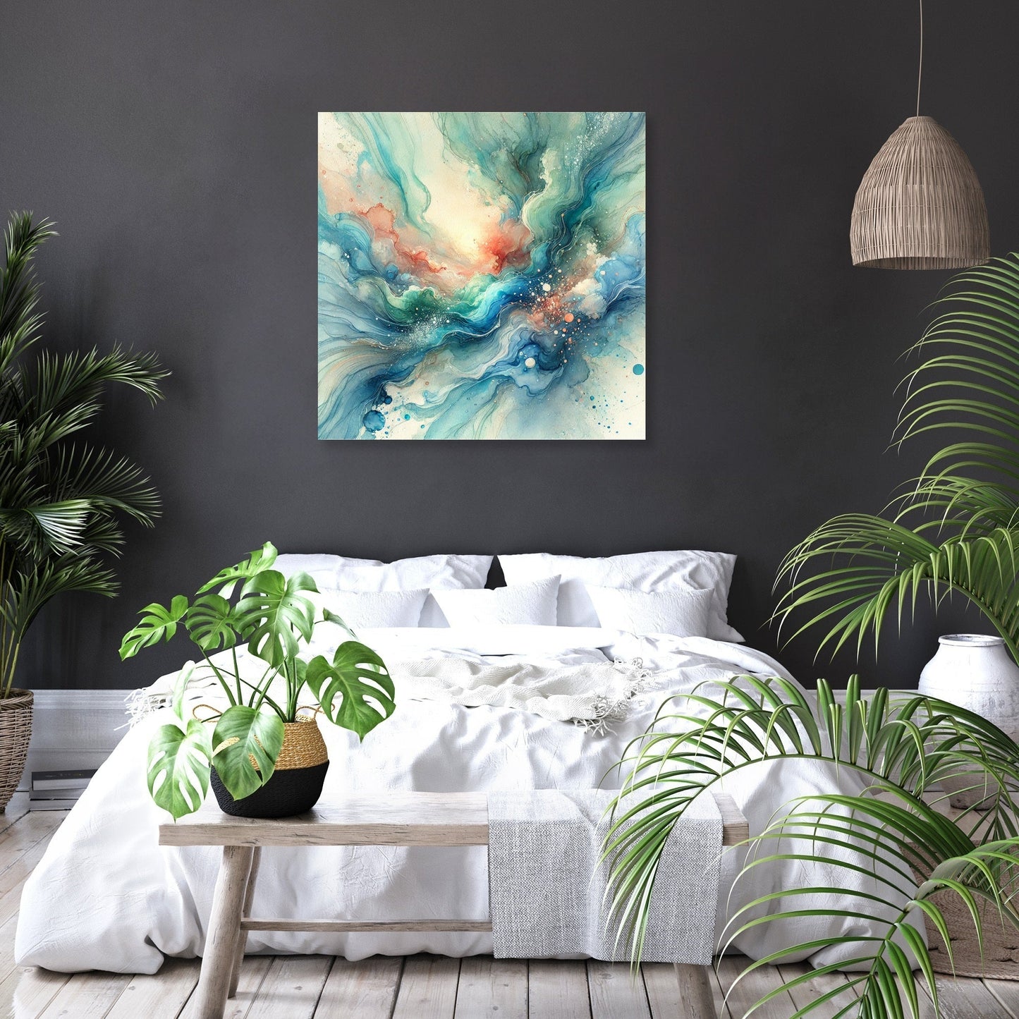 Oceanic Dream Swirl Canvas